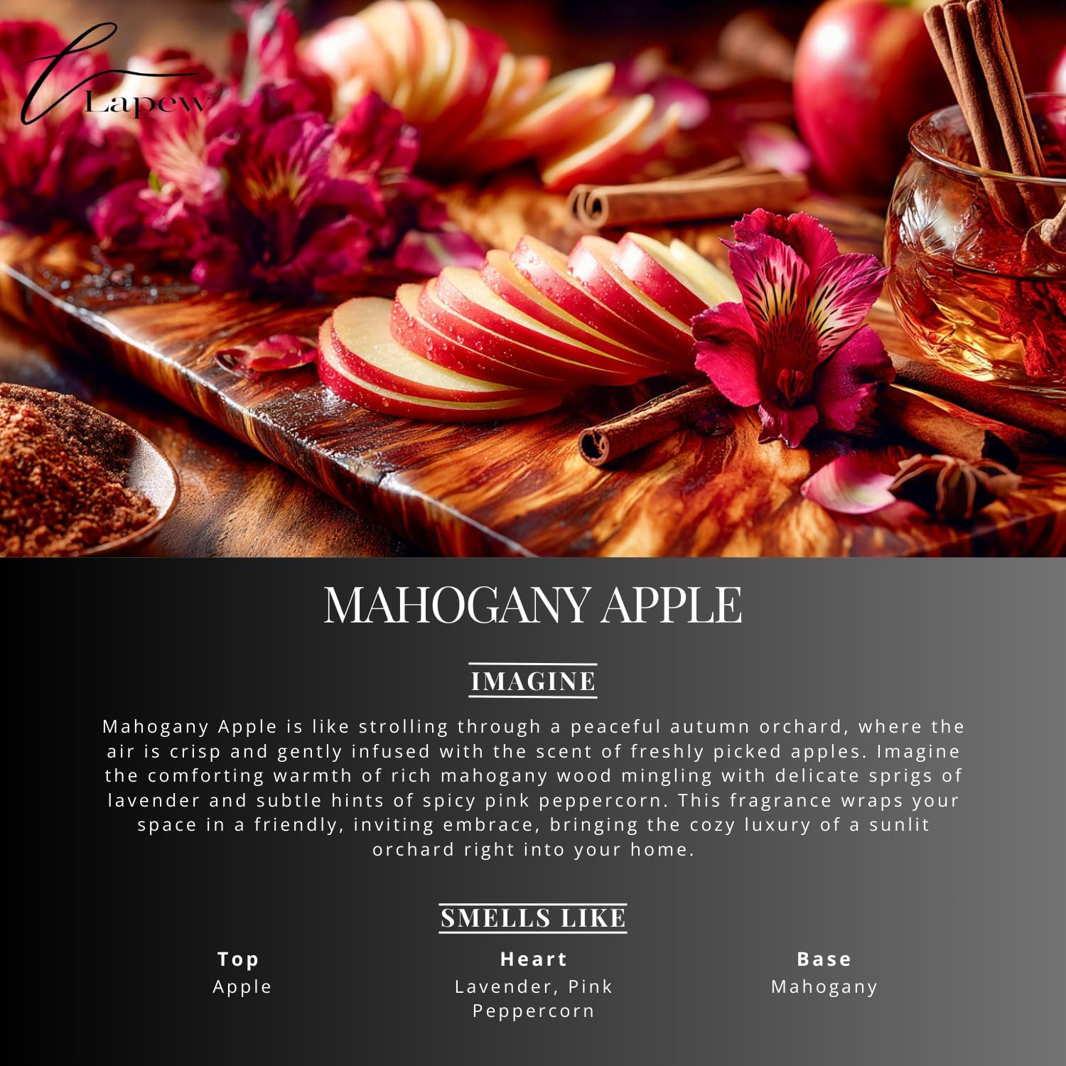 Mahogany Apple Carpet Freshener Powder Refill 36 oz | Powerful Odor Eliminator for Home |