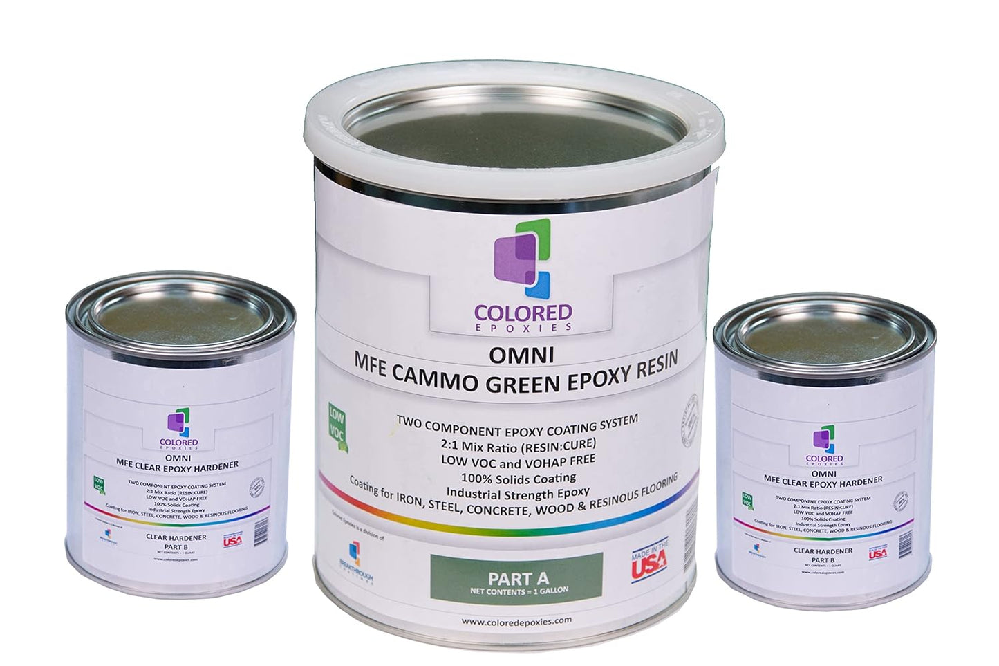 Colored Epoxies Cammo Green Epoxy Resin for Bar Tops, Table Tops, Wood, Concrete, Epoxy Art & Craft