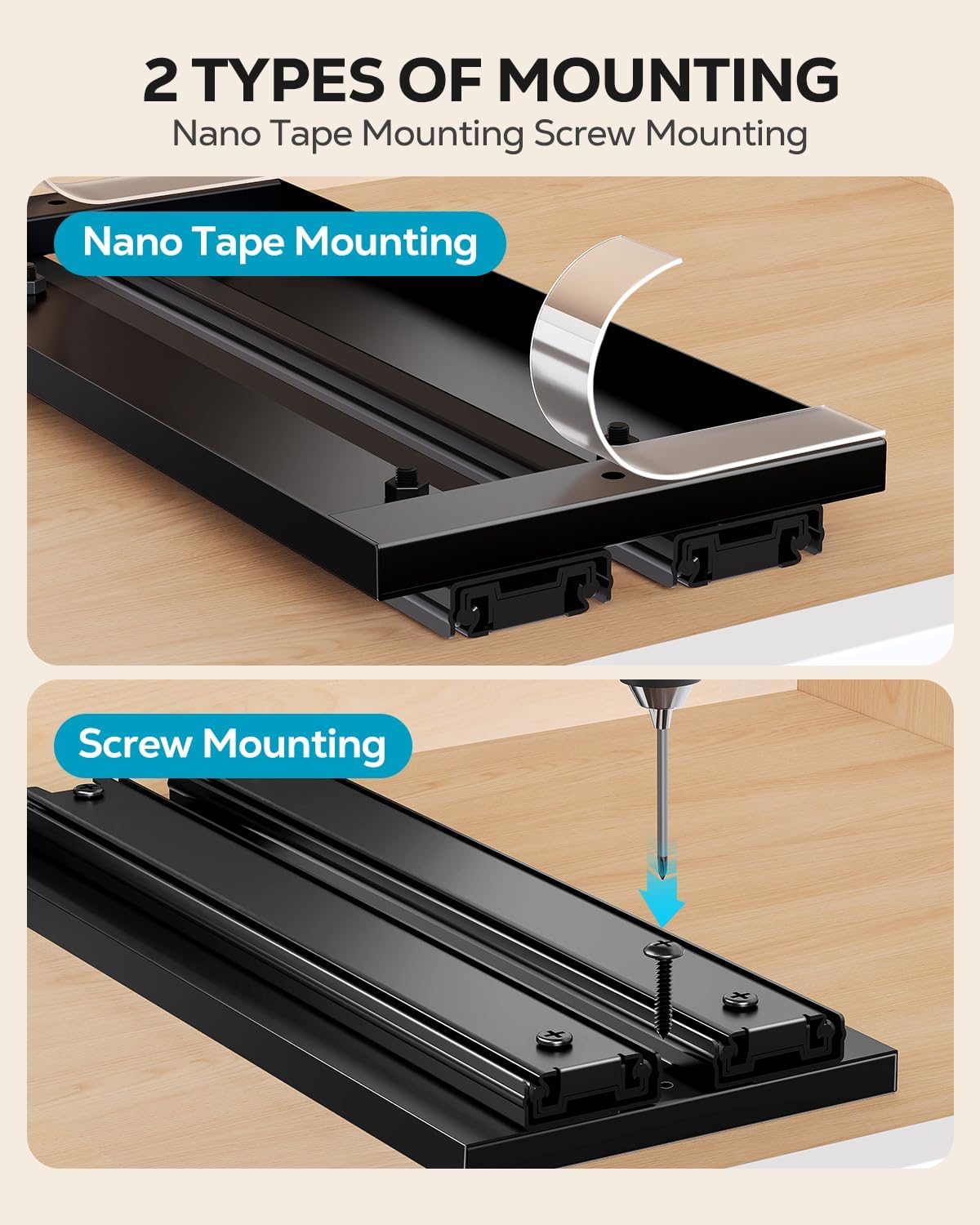 Nieifi Spice Rack Organizer for Cabinet, Vertical Spice Rack Pull Out, Easy to Install, Metal