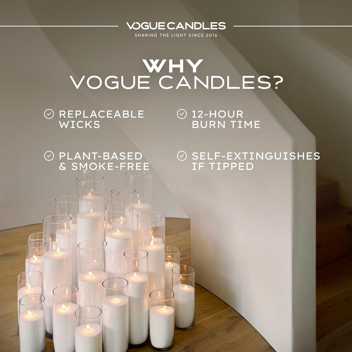 Vogue Candles 5LB Candle Sand with 50 Wicks | Bulk Refillable Plant-Based Granules for Custom