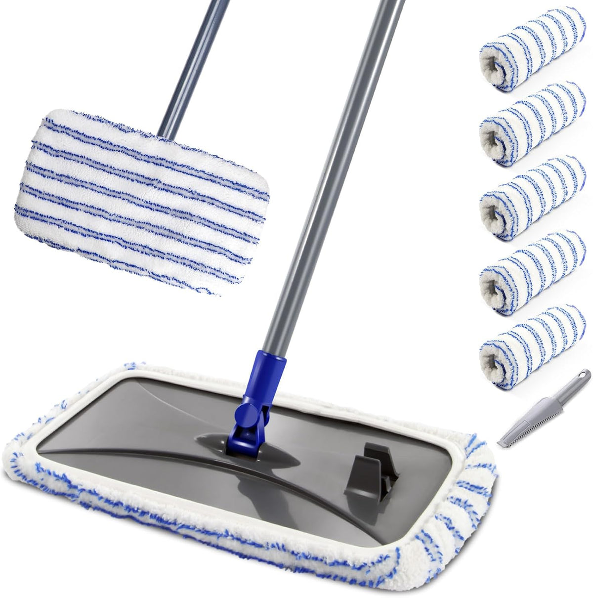MASTERTOP Microfiber Mops for Floor Cleaning, Extra Large Industrial Mop,Floor Commercial Mop for