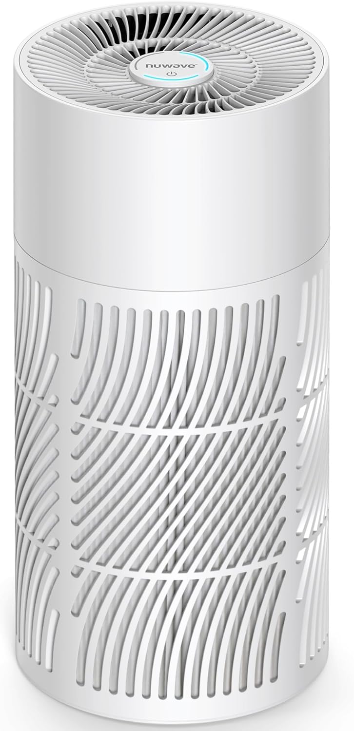 Nuwave Oxypure Air Purifiers 3XL H13 HEPA Filter for Home Bedroom, 17dB, 360° Air Intake, Removal
