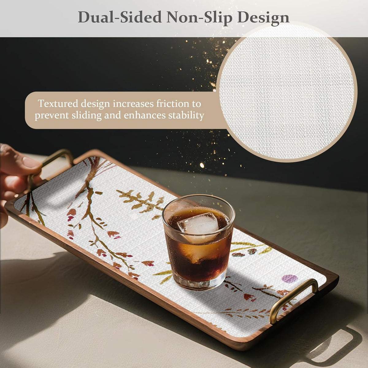 FINNEZ Shelf and Drawer Liner 12in x 10FT with Cutting Tool, Non Slip Non Adhesive Drawer Liners