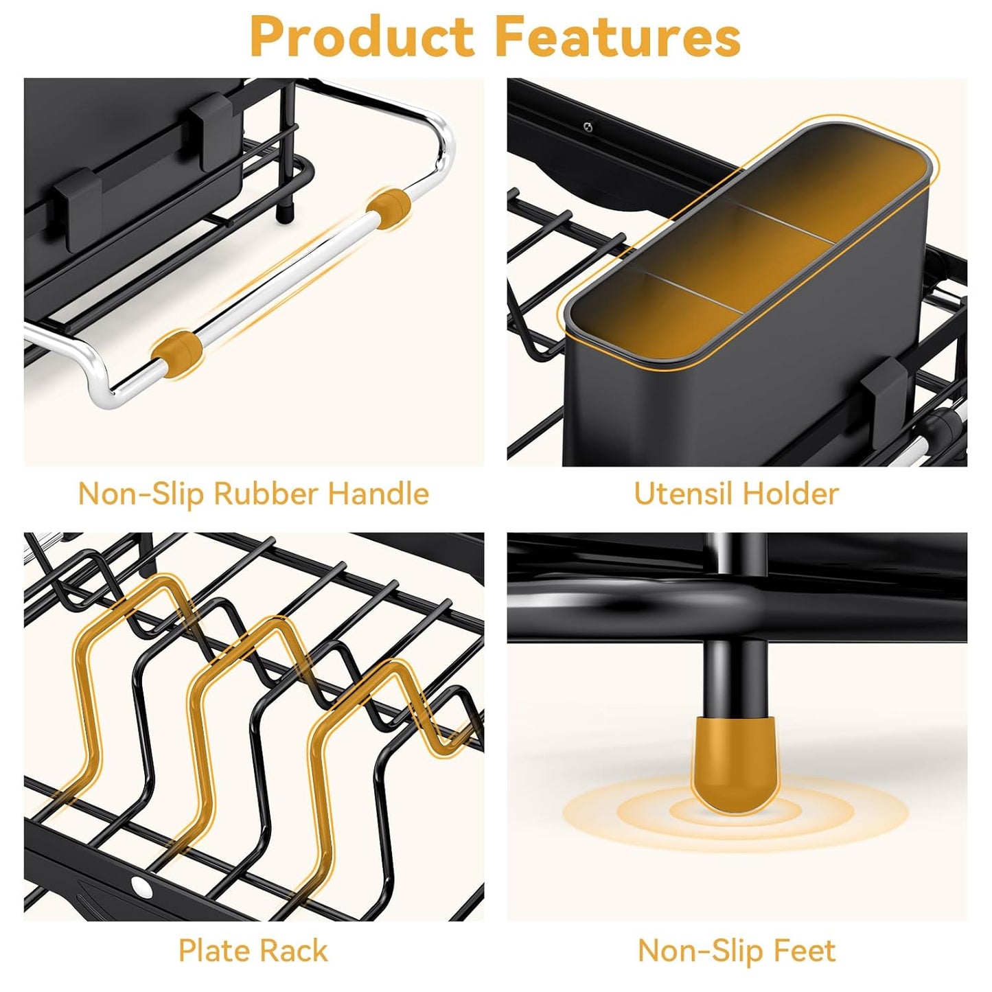 Over the Sink Dish Drying Rack,In Sink Dish Drying Racks,Expandable Dish Rack Over Sink