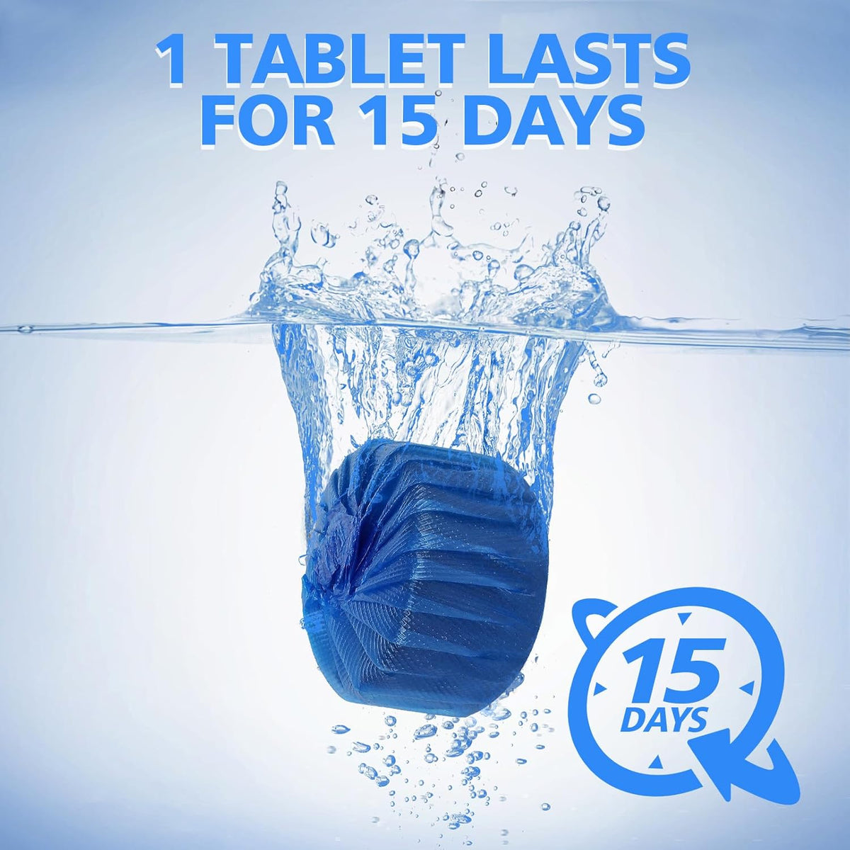 USKICH 80 Pack Toilet Bowl Cleaner Tablets,Blue Automatic Toilet Tank Cleaners, Long-Lasting