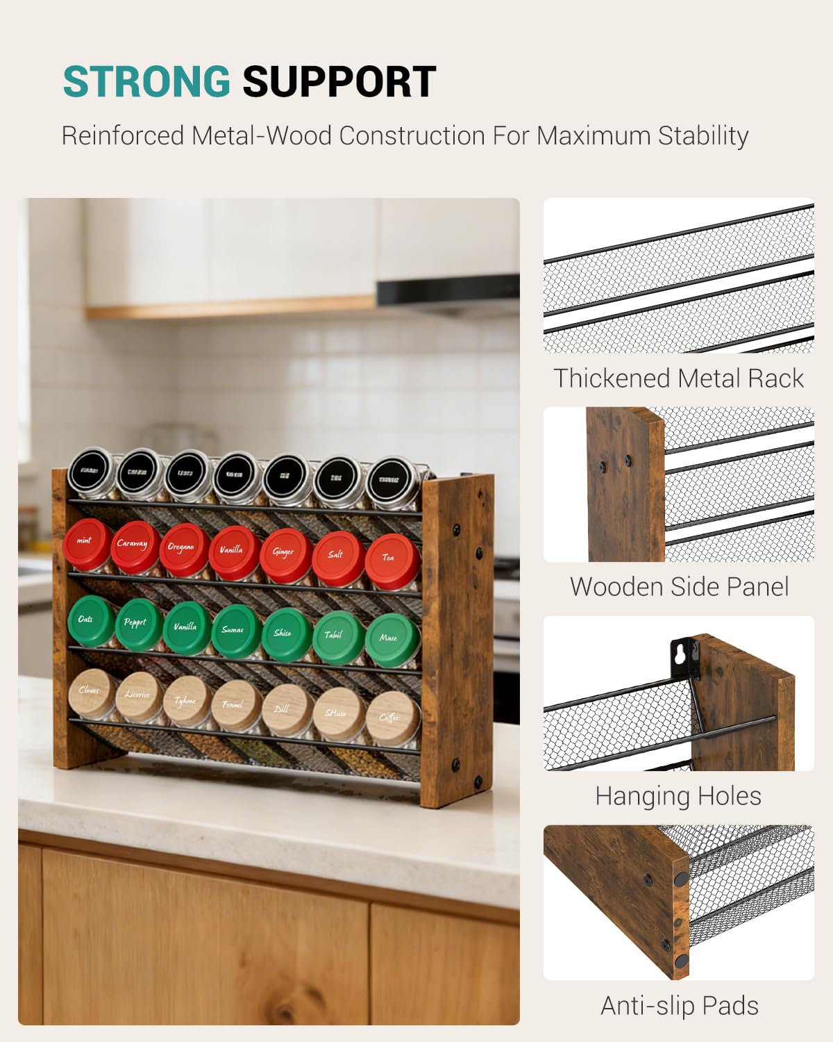 NESAPTO Spice Rack Organizer for Cabinet – view 7