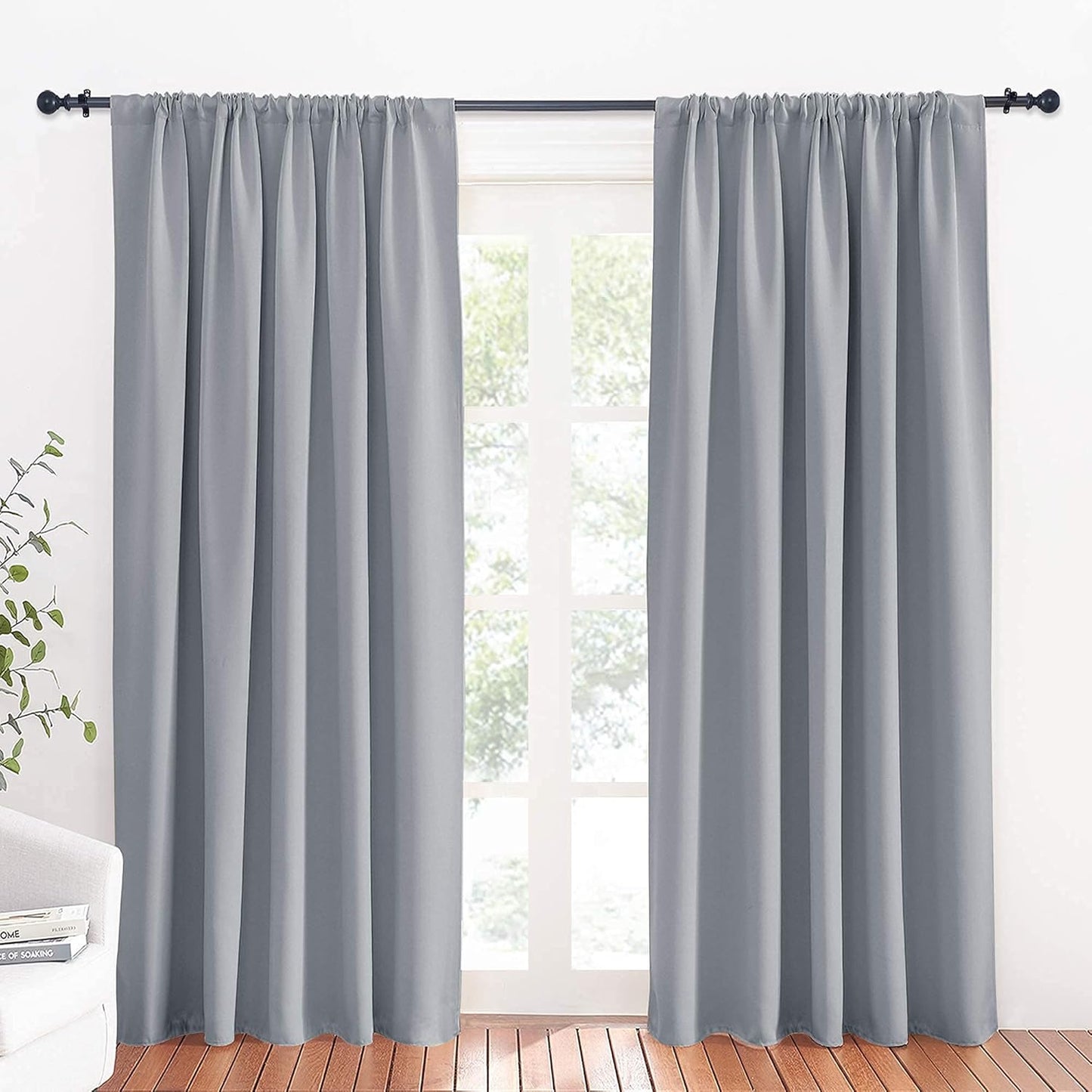 RYB HOME Large Curtains for Living Room 84 inches Length, Blackout Privacy Room Divider Curtains