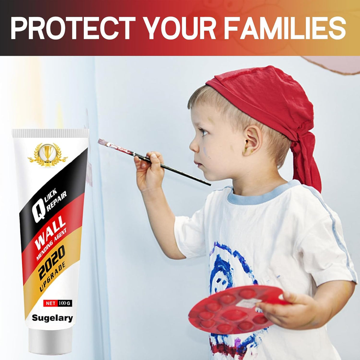 Drywall Patch Repair Kit with Scraper, Wall Spackle Repair Paste, Wall Mending Agent Quick and Easy