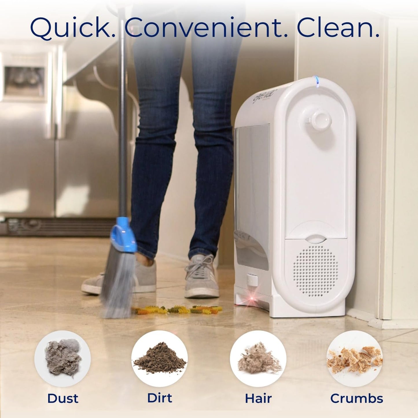 EyeVac Pro Touchless Vacuum Automatic Dustpan - Ultra Fast & Powerful - Great for Sweeping Salon