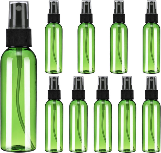 uxcell 10Pack Spray Bottles, 2 Oz/60ML Reusable Clear Empty Mist Plastic Mini Travel Bottle