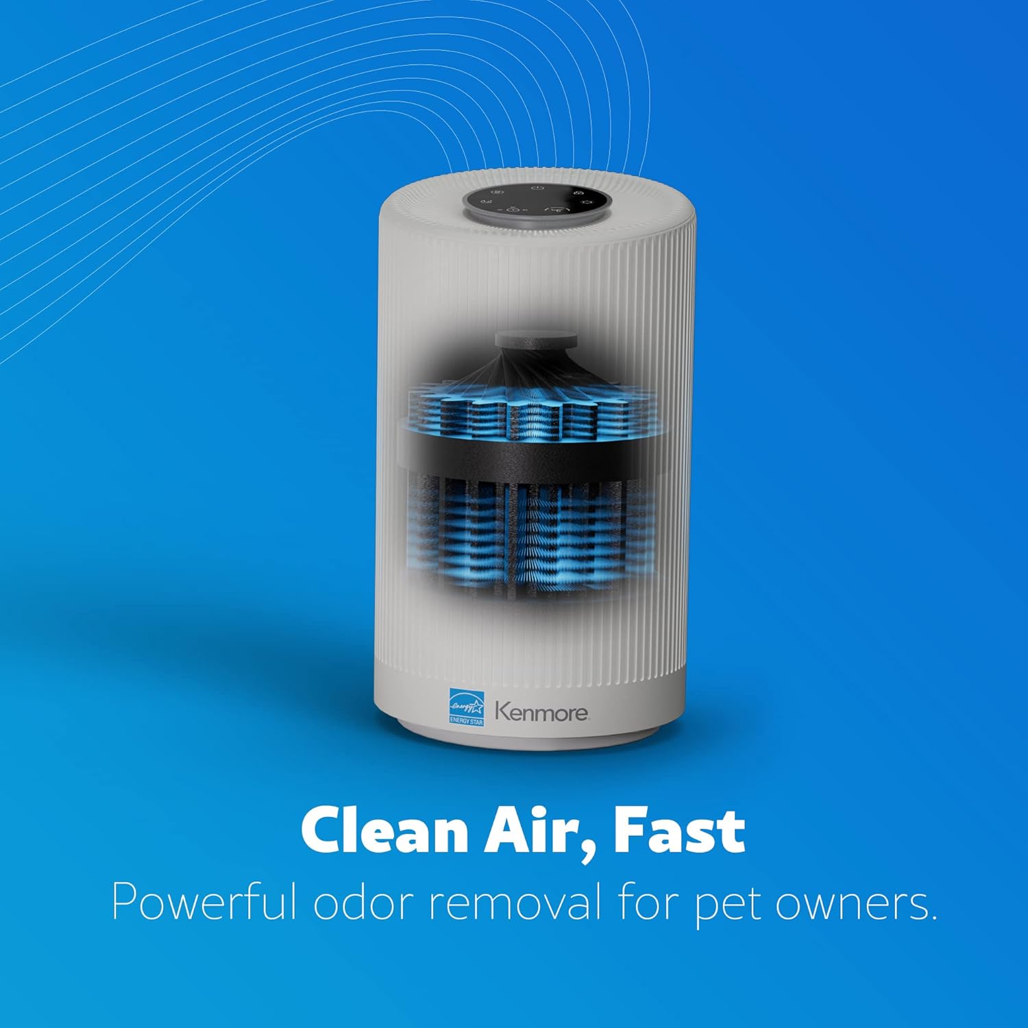 Kenmore PM1005 Air Purifier with H13 True HEPA Filter, Covers Up to 850 Sq.Foot, 25db SilentClean