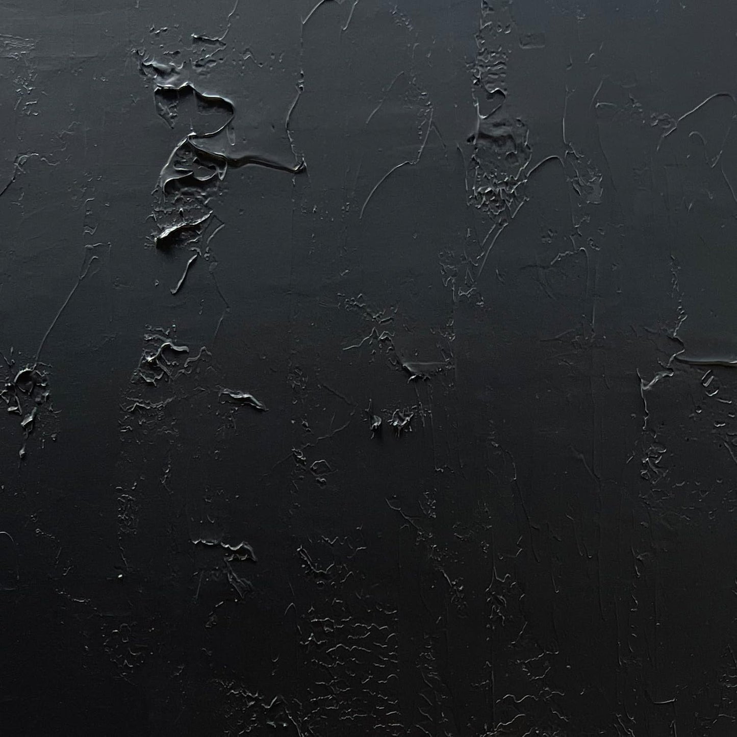 NANKAI Hand-Painted Black and White Wall Art, Minimalist Abstract Painting, Large Oil on Canvas