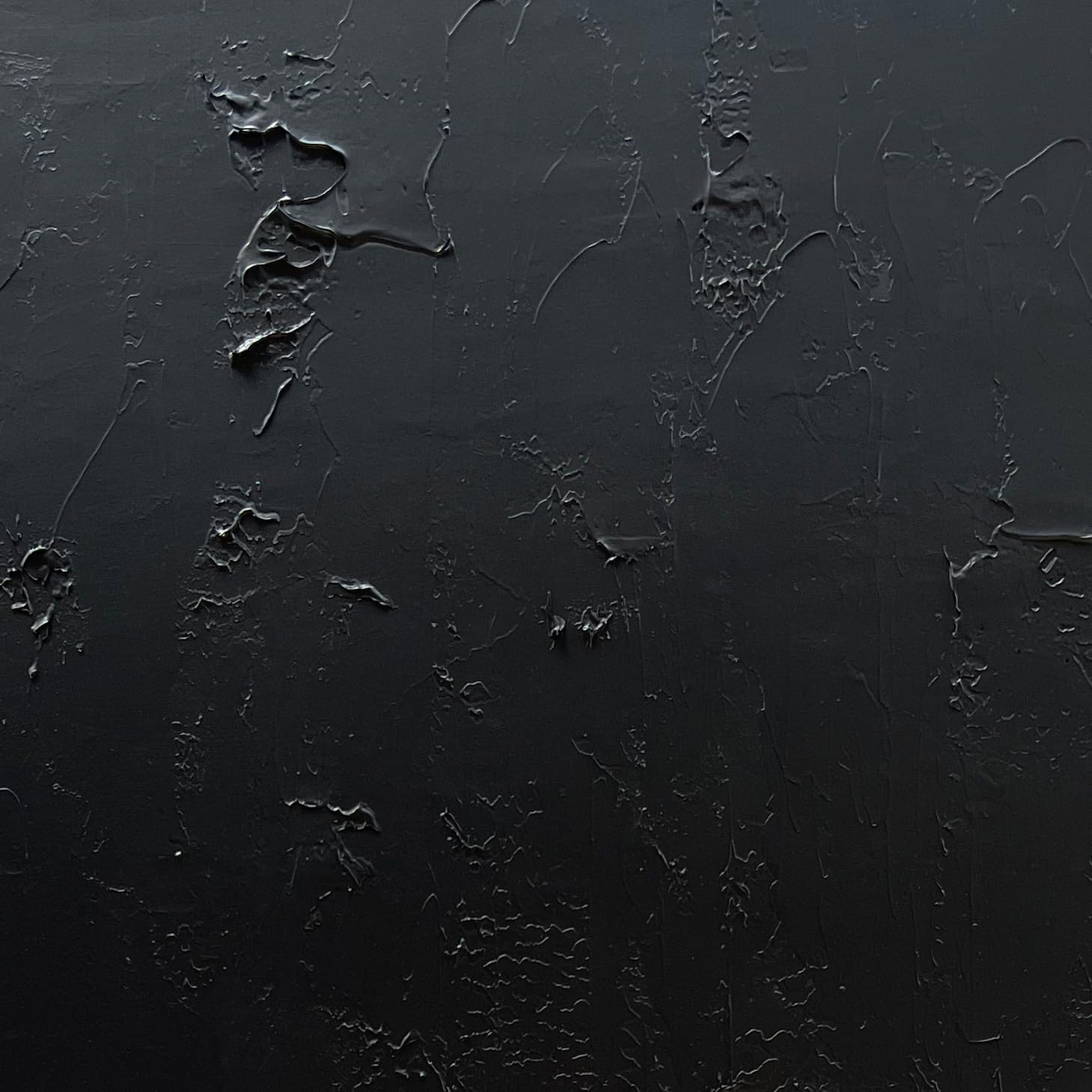 NANKAI Hand-Painted Black and White Wall Art, Minimalist Abstract Painting, Large Oil on Canvas