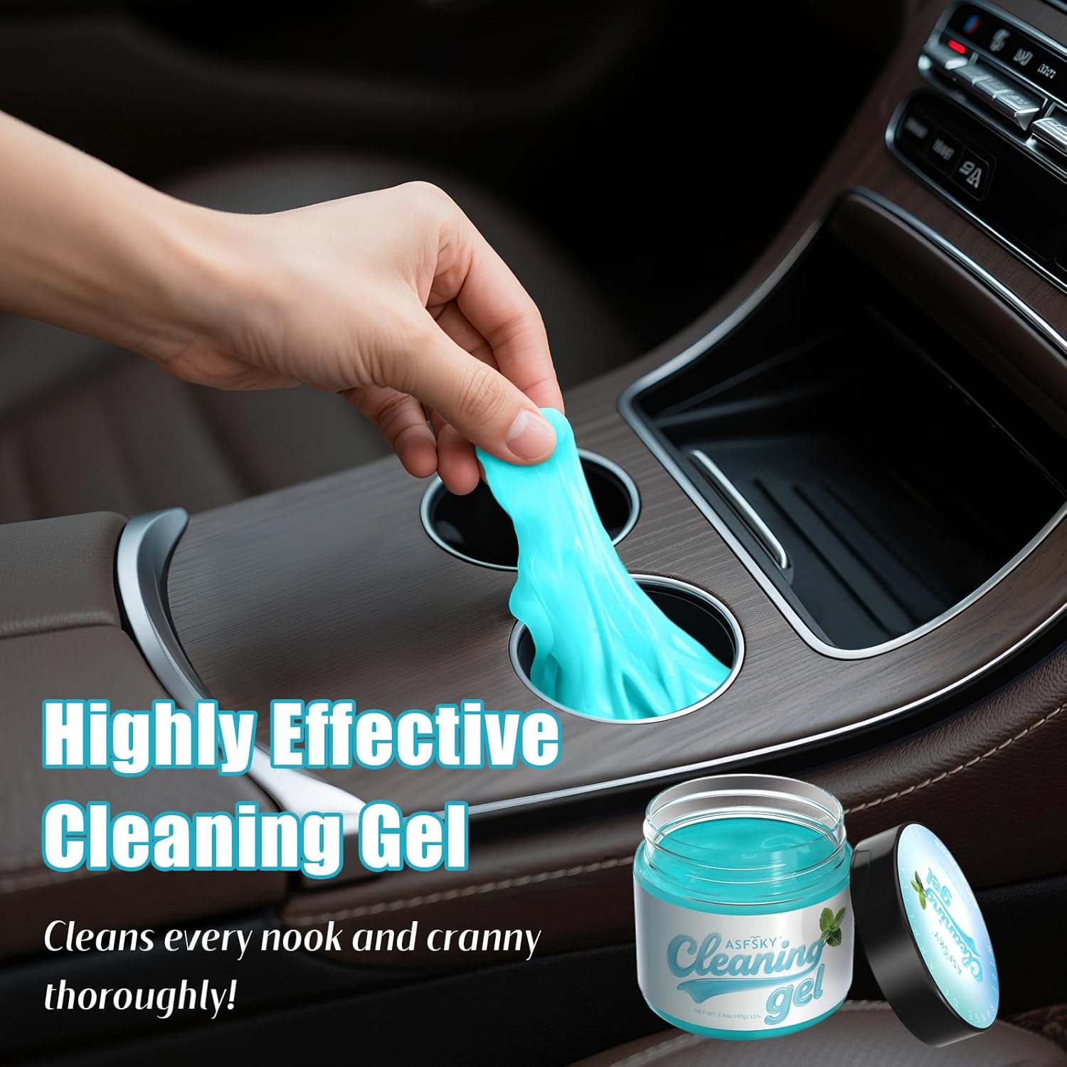 ASFSKY Car Cleaning Gel (Blue,Mint) Cleaning Putty Universal Dust Cleaning Car Interior Cleaner