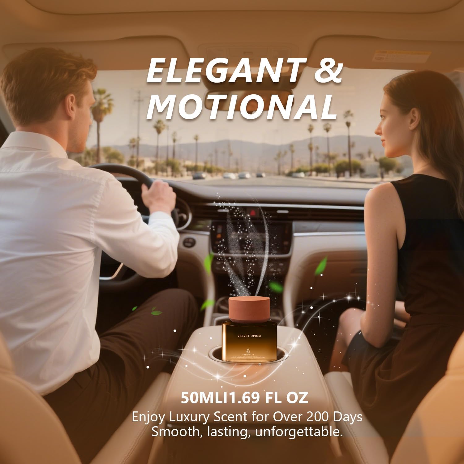 Car Air Freshener Cup 50ml Car Air Fresheners Diffuser Citrus Musk - AV30 Fragrance Oil Air
