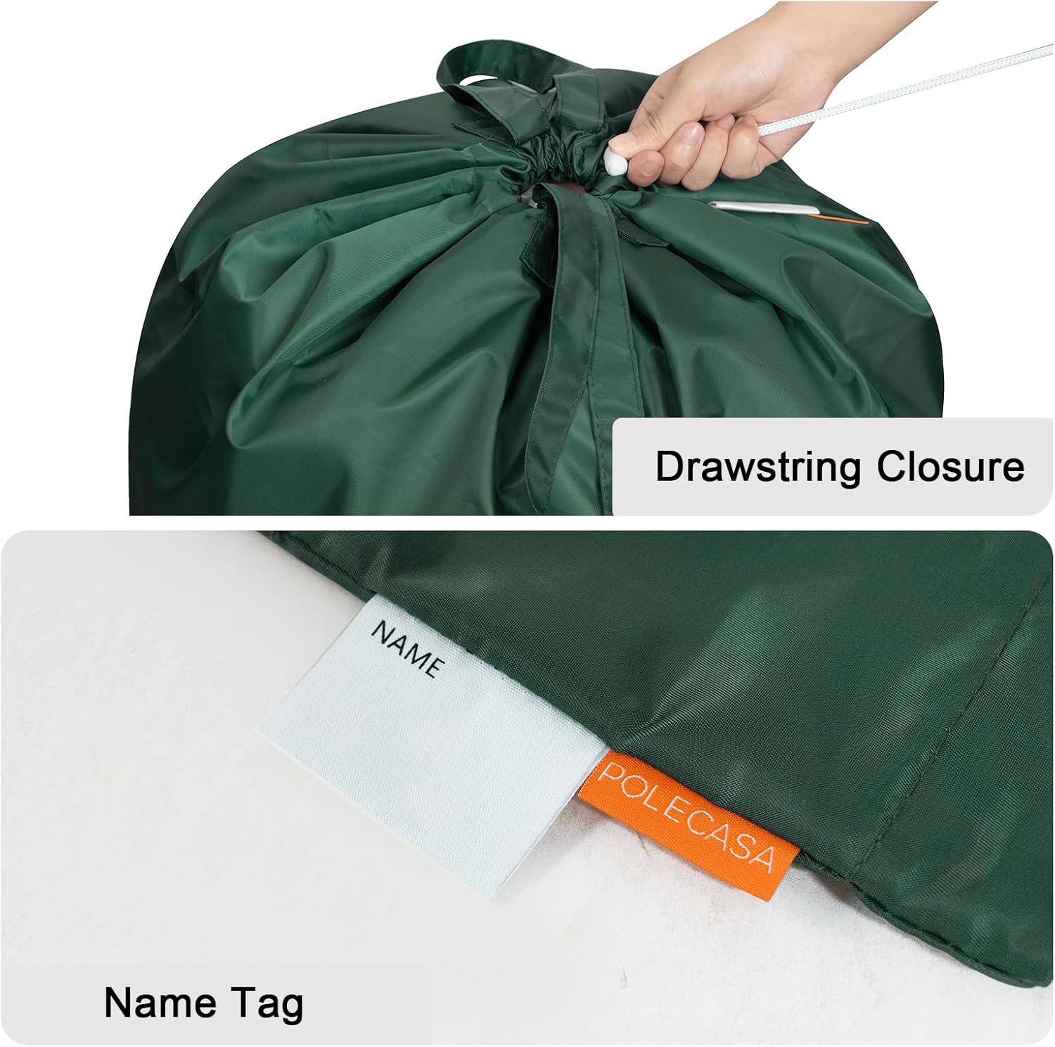 Polecasa Heavy Duty Large Laundry Bag with 130gsm Tear Resistant Fabric and Handles, Easy to Carry