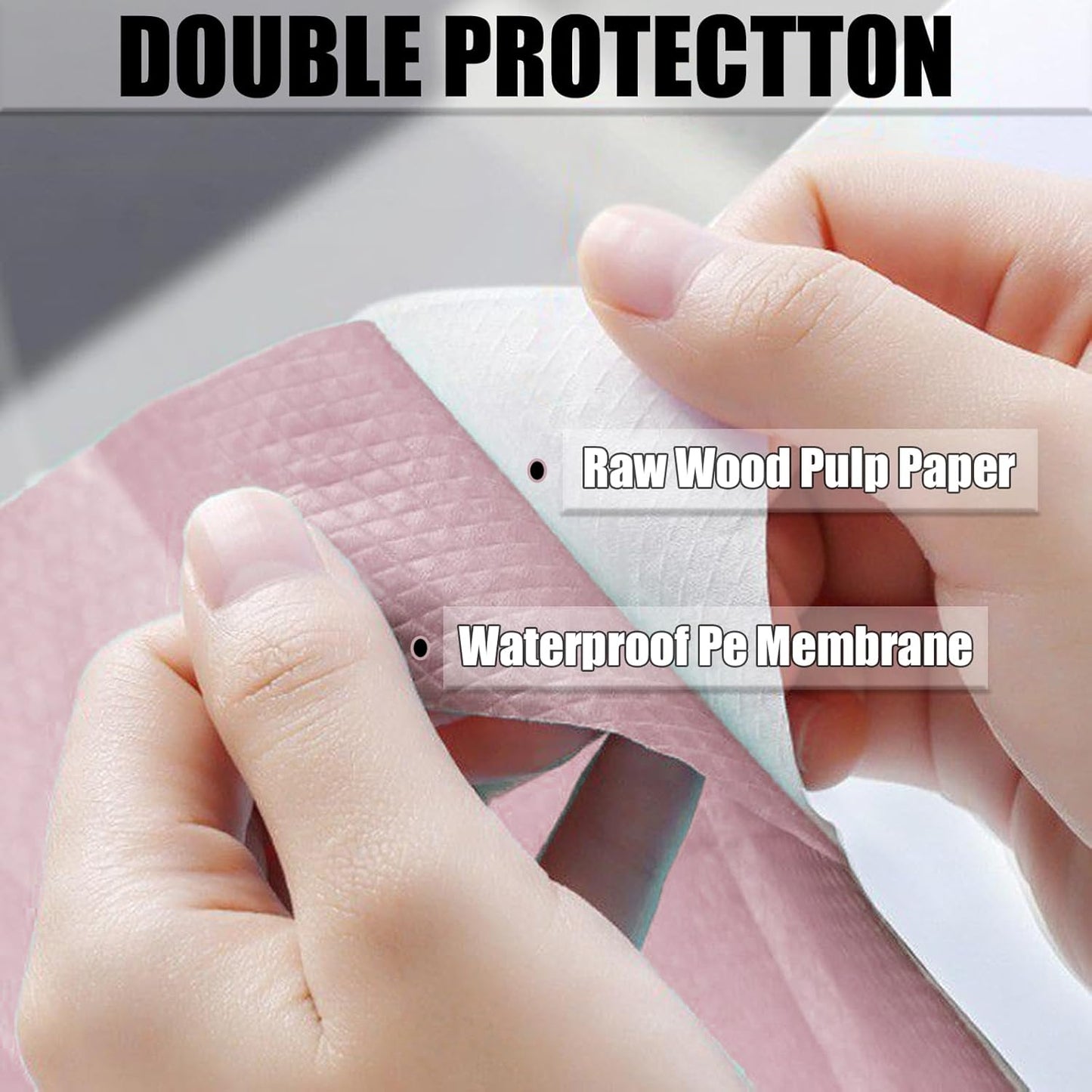 50 Pack Toilet Seat Covers Disposable 16x24 Inch XL Portable Toilet Liners Travel Seat Cover for