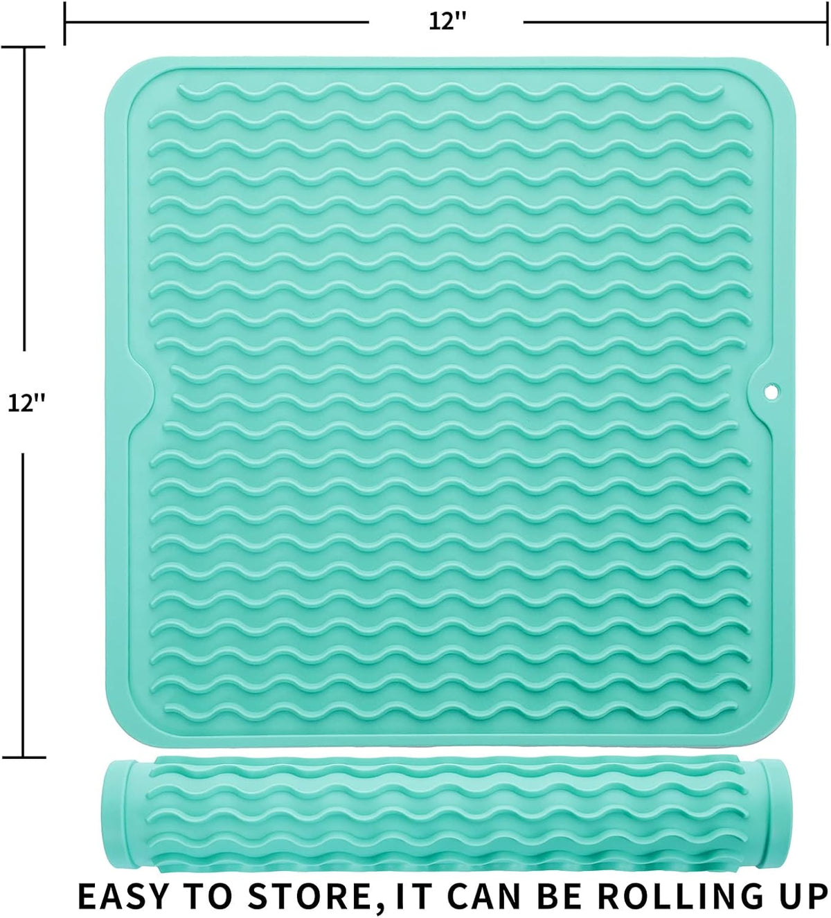 Silicone Dish Drying Mat for Multiple Usage,Easy clean,Eco-friendly,Heat-resistant Silicone Mat for