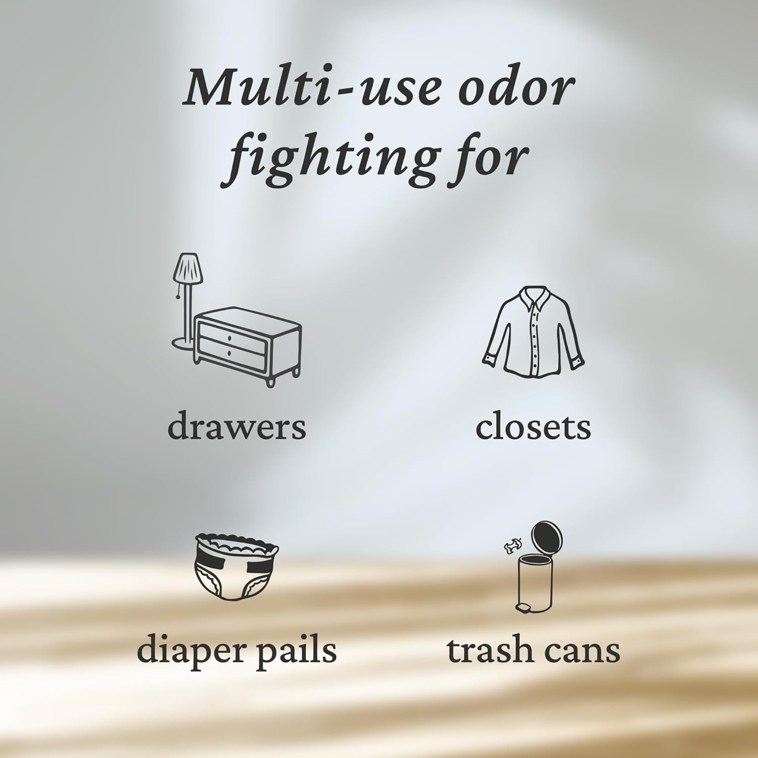 Fresh Wave Lemon Odor Eliminating & Deodorizing Packs | Bag of 6 & Fresh Pod Case | Safer Odor