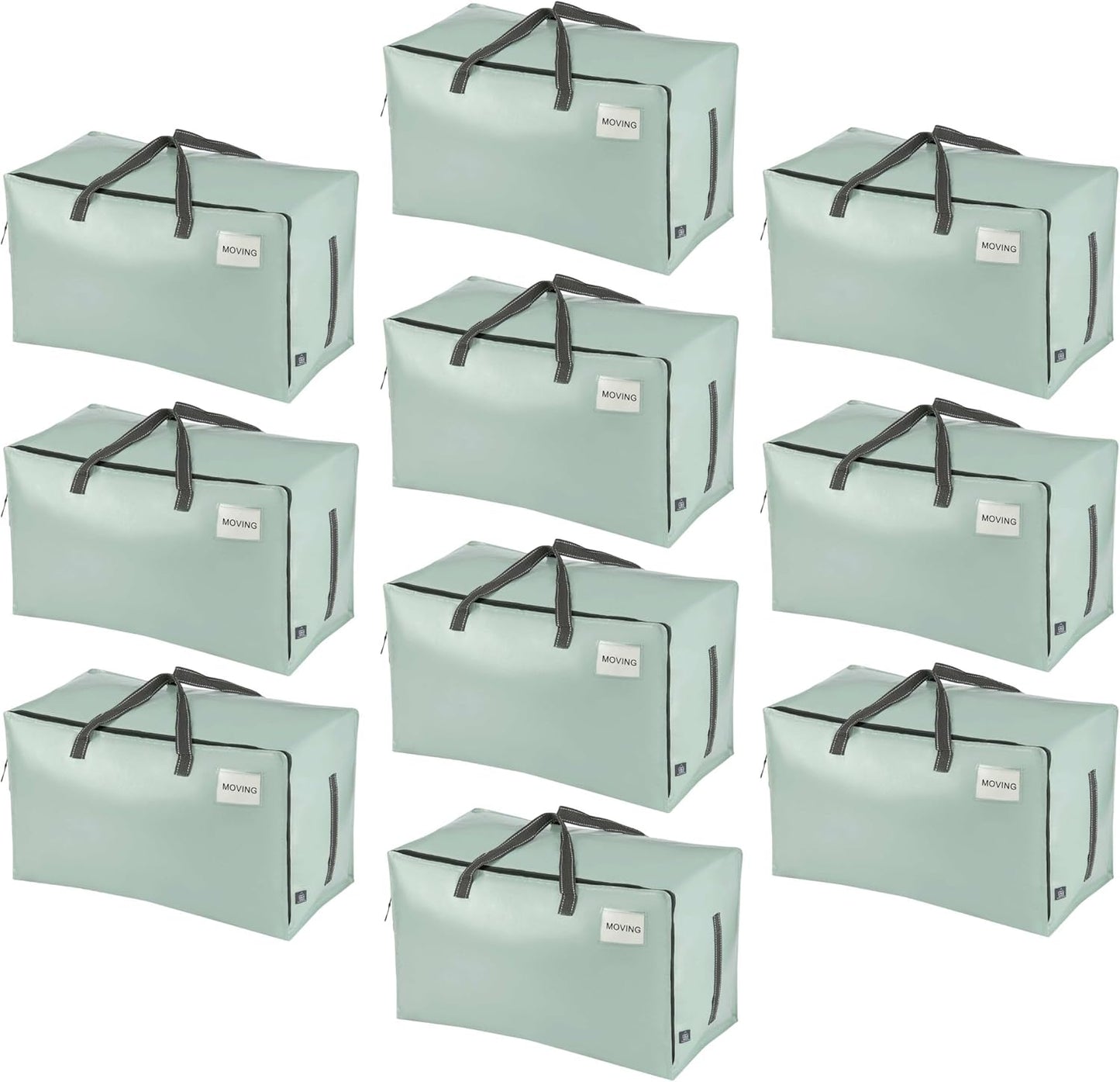 VENO 10 Pack Moving and Storage Bags, Heavy Duty, Alternative to Moving Boxes, Large Packing Totes