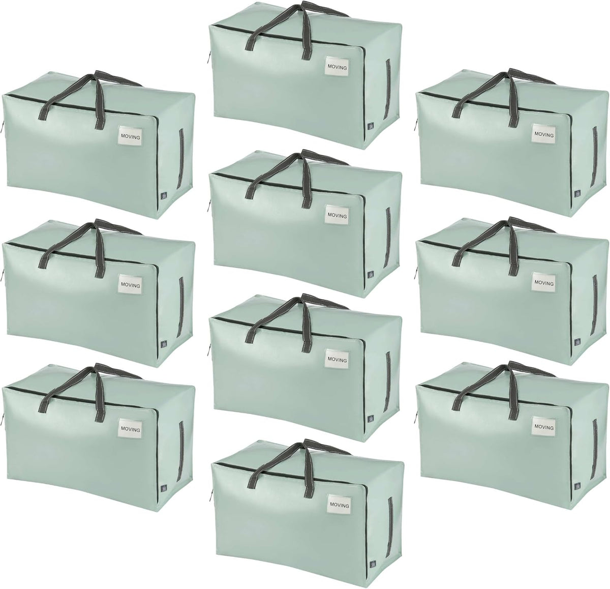 VENO 10 Pack Moving and Storage Bags, Heavy Duty, Alternative to Moving Boxes, Large Packing Totes
