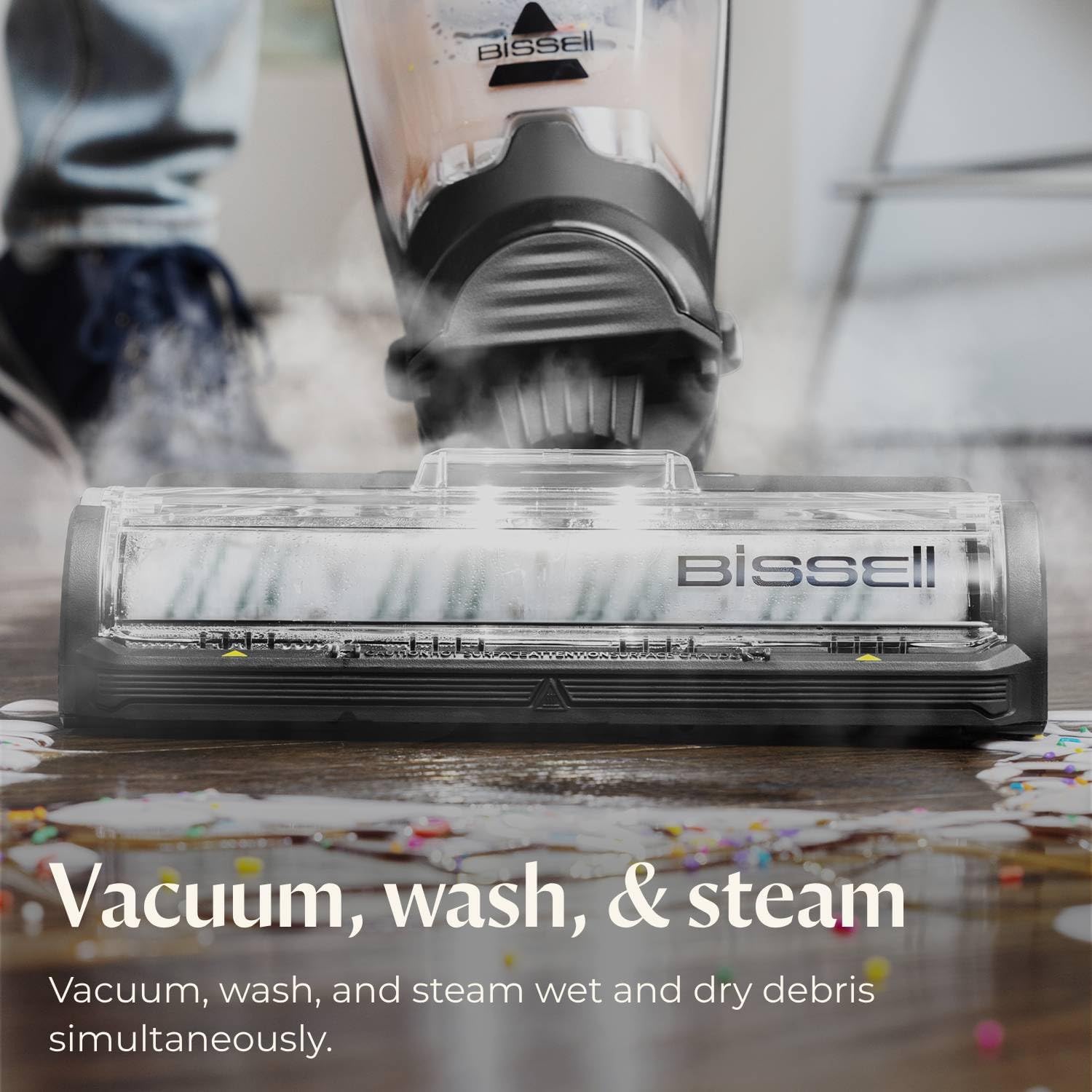 BISSELL® CrossWave® HydroSteam™ Wet Dry Vac, Multi-Purpose Vacuum, Wash, and Steam, Sanitize