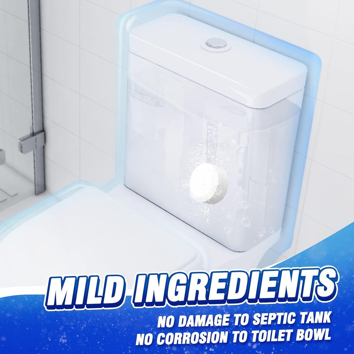 Vacplus Toilet Bowl Cleaners - 6 PACK, Household Toilet Cleaner, Automatic Toilet Bowl Cleaners