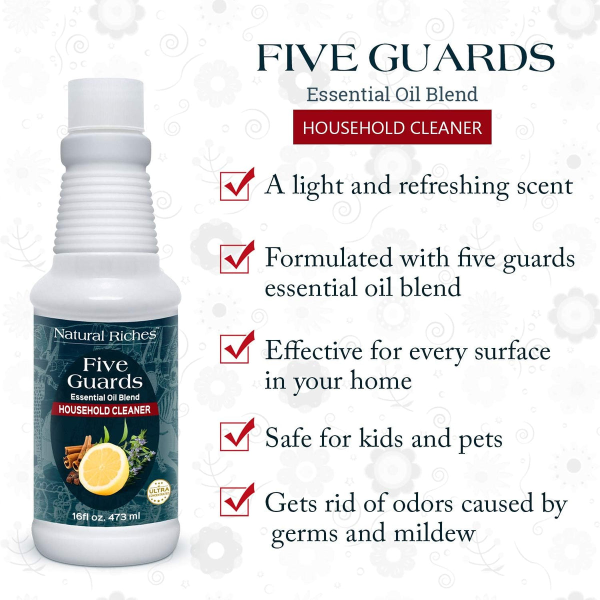 Natural Riches Household Cleaner Concentrate Five Guards from The Tales of French stories of