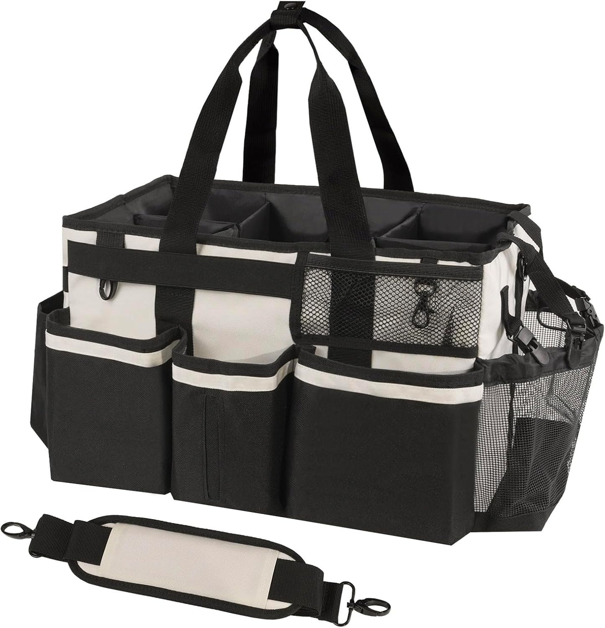 Wearable Cleaning Caddy, Cleaning Caddy Supplies Organizer with Handle & Shoulder Straps for
