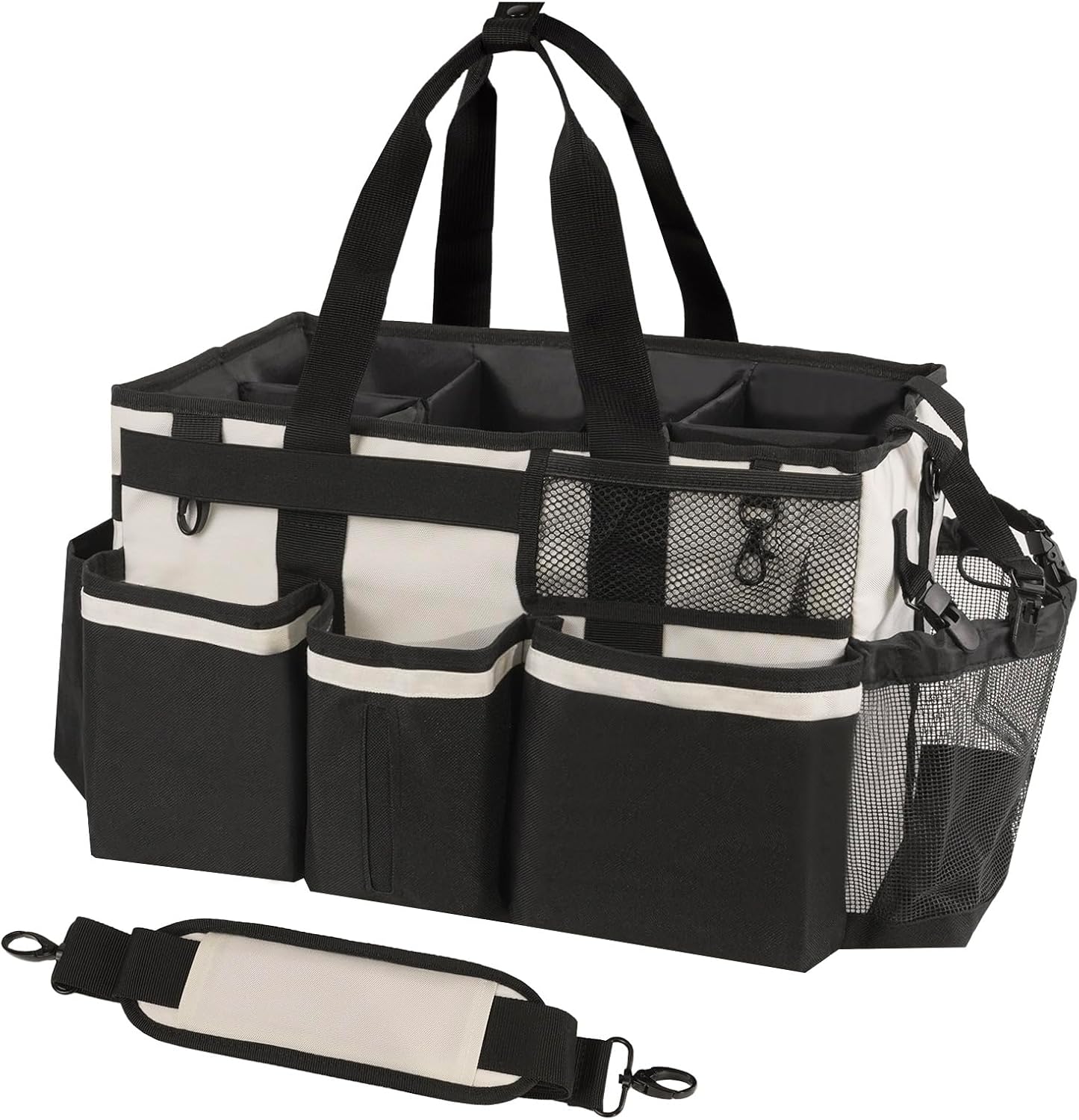 Wearable Cleaning Caddy, Cleaning Caddy Supplies Organizer with Handle & Shoulder Straps for