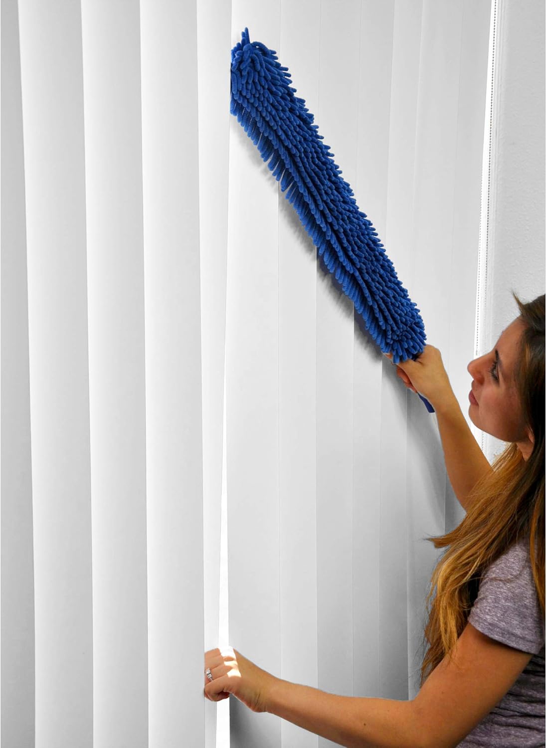 CleanAide Handheld Reusable Microfiber Flex Duster – Bendable, Lightweight, Dust Cleaner for