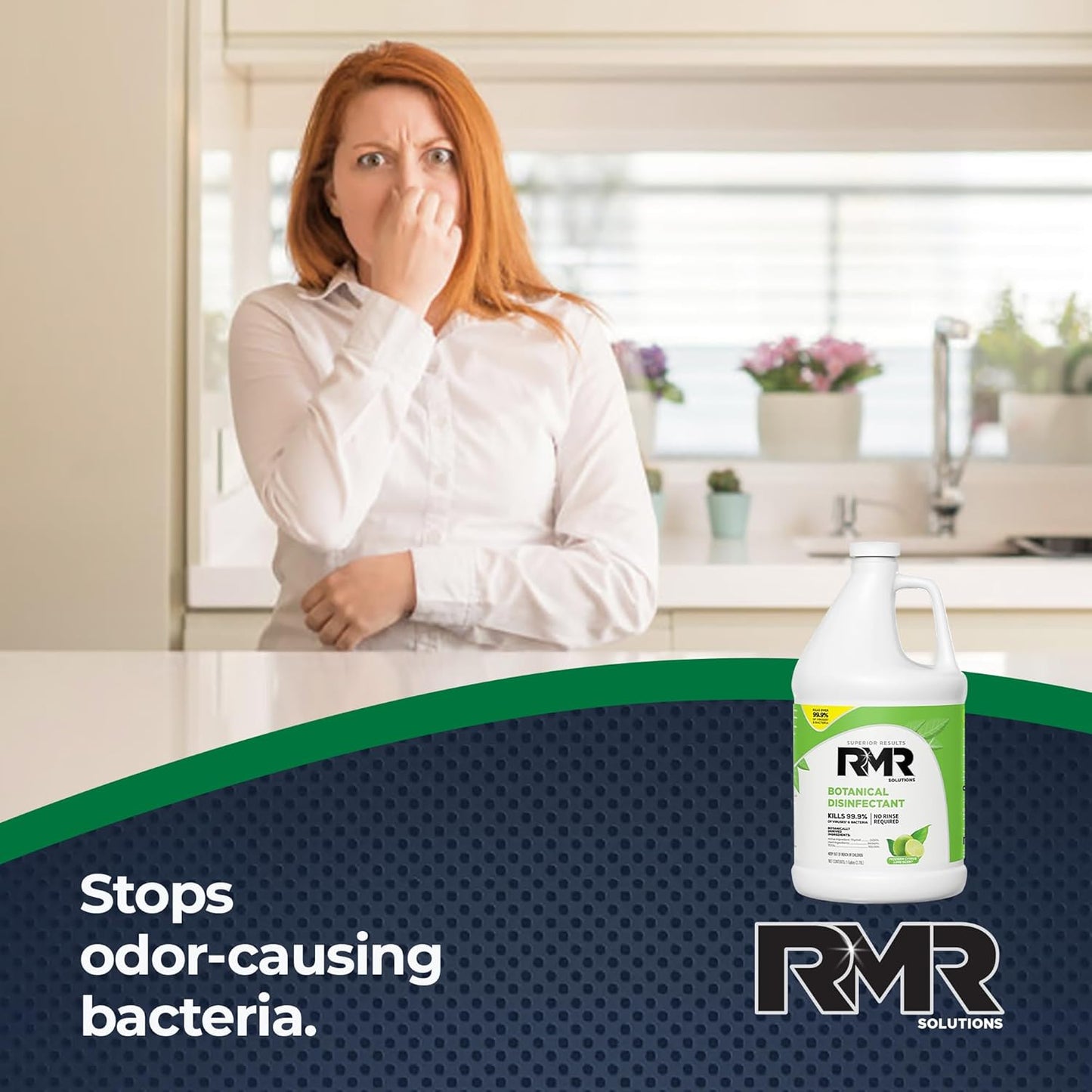 RMR Brands Botanical Disinfectant and Cleaner, Kills 99% of Household Bacteria and Viruses, EPA