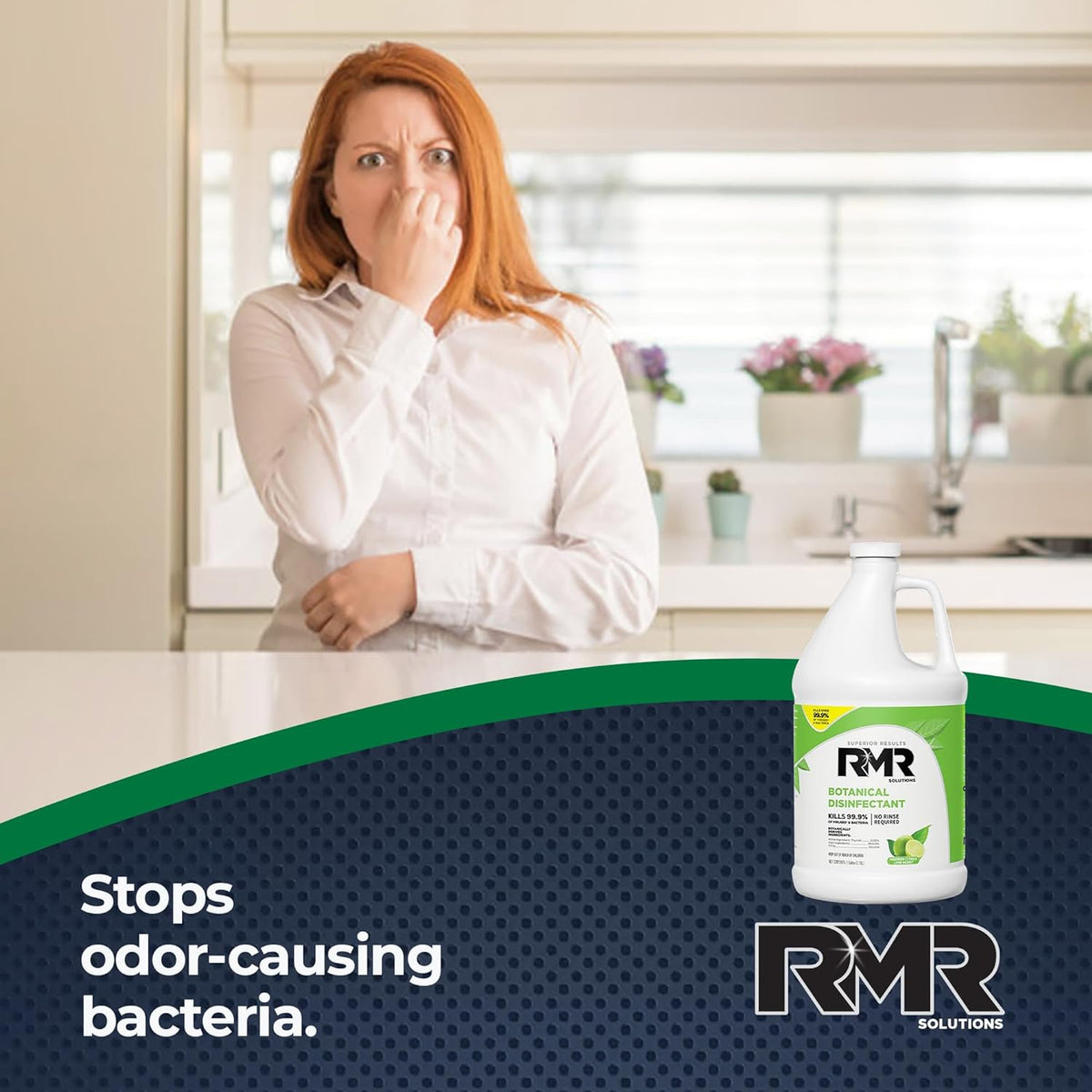 RMR Brands Botanical Disinfectant and Cleaner, Kills 99% of Household Bacteria and Viruses, EPA