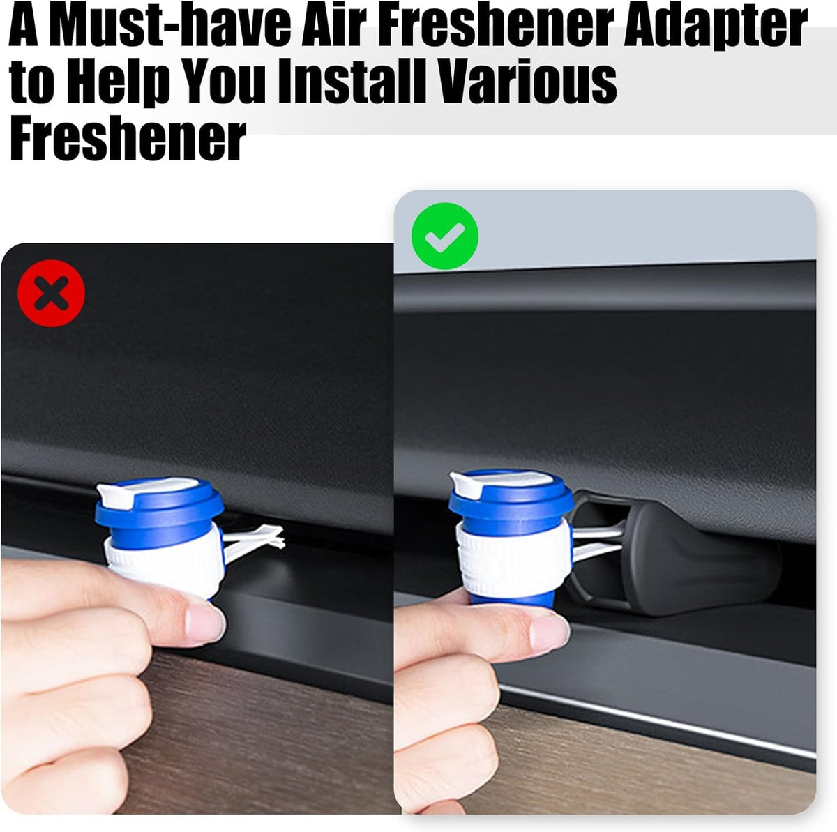 Psler 2 Pcs Air Freshener Adapter Compatible with Tesla Model 3 / Y 2017 2018 2019 2020 2021 2022