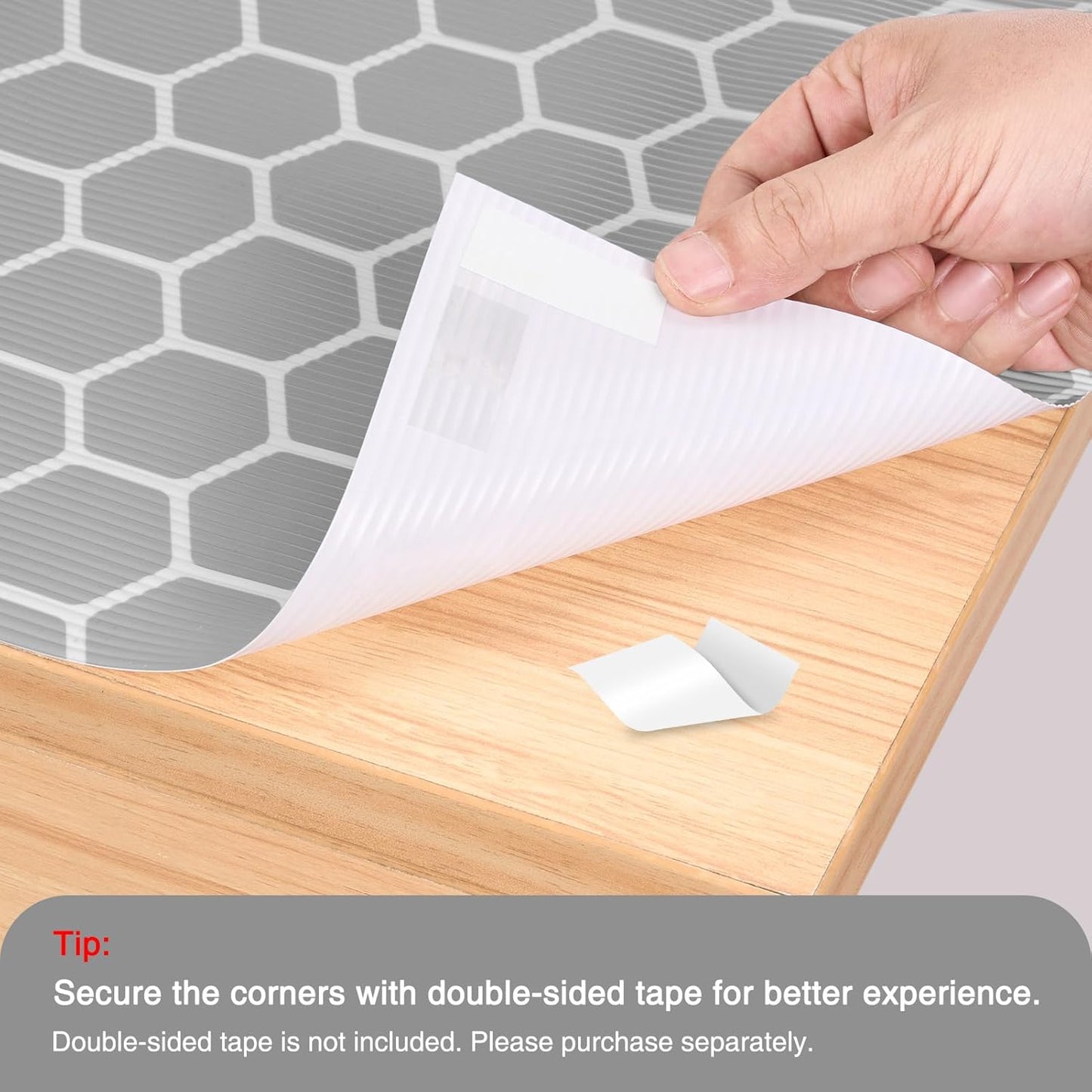 Glotoch Premium Non Slip Shelf Liner 12” X 20 Ft, Non Adhesive Drawer Liner, Waterproof Shelf Paper