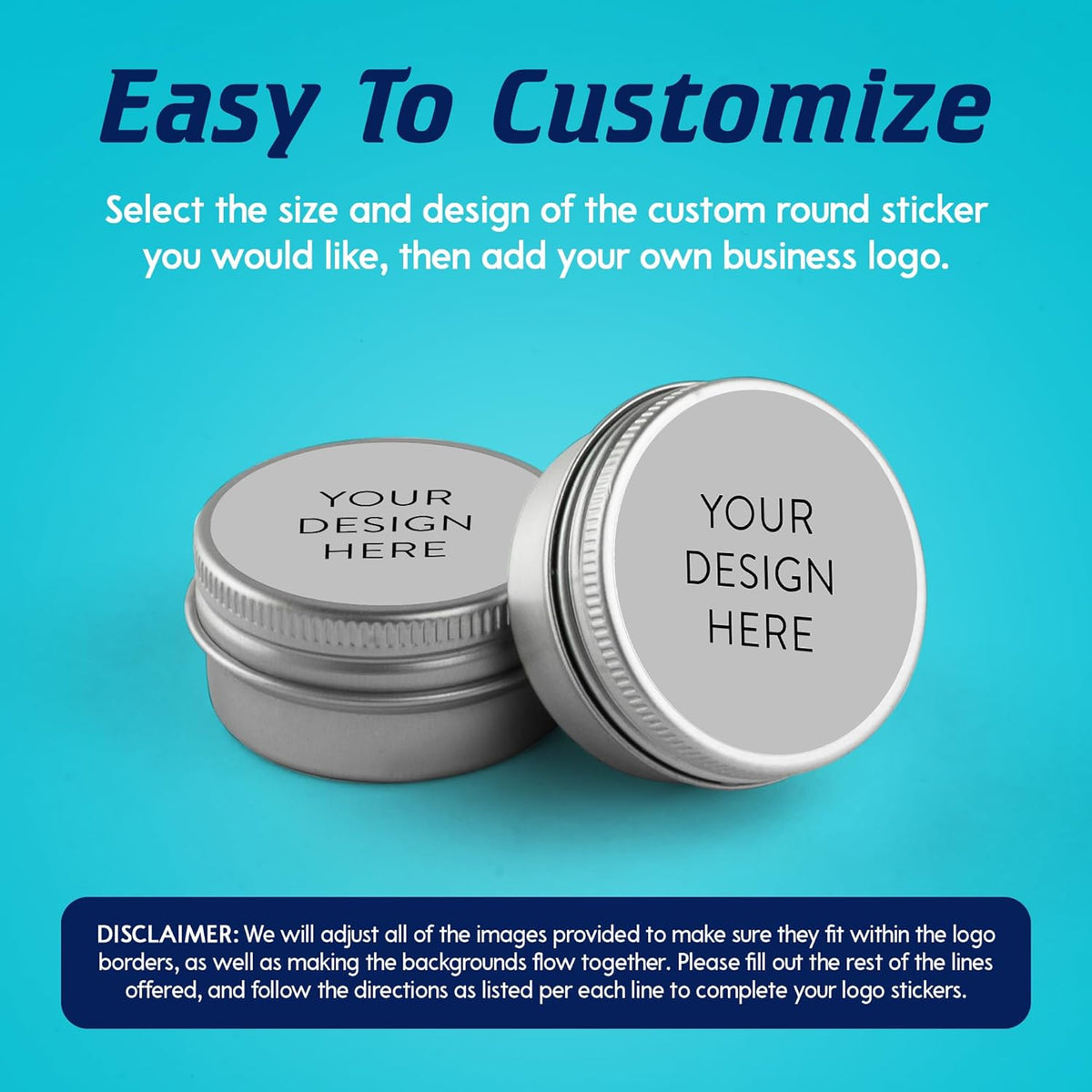100 Custom Vinyl Stickers - Upload Your own Image, Text, Design, Logo - Personalized Logo Labels