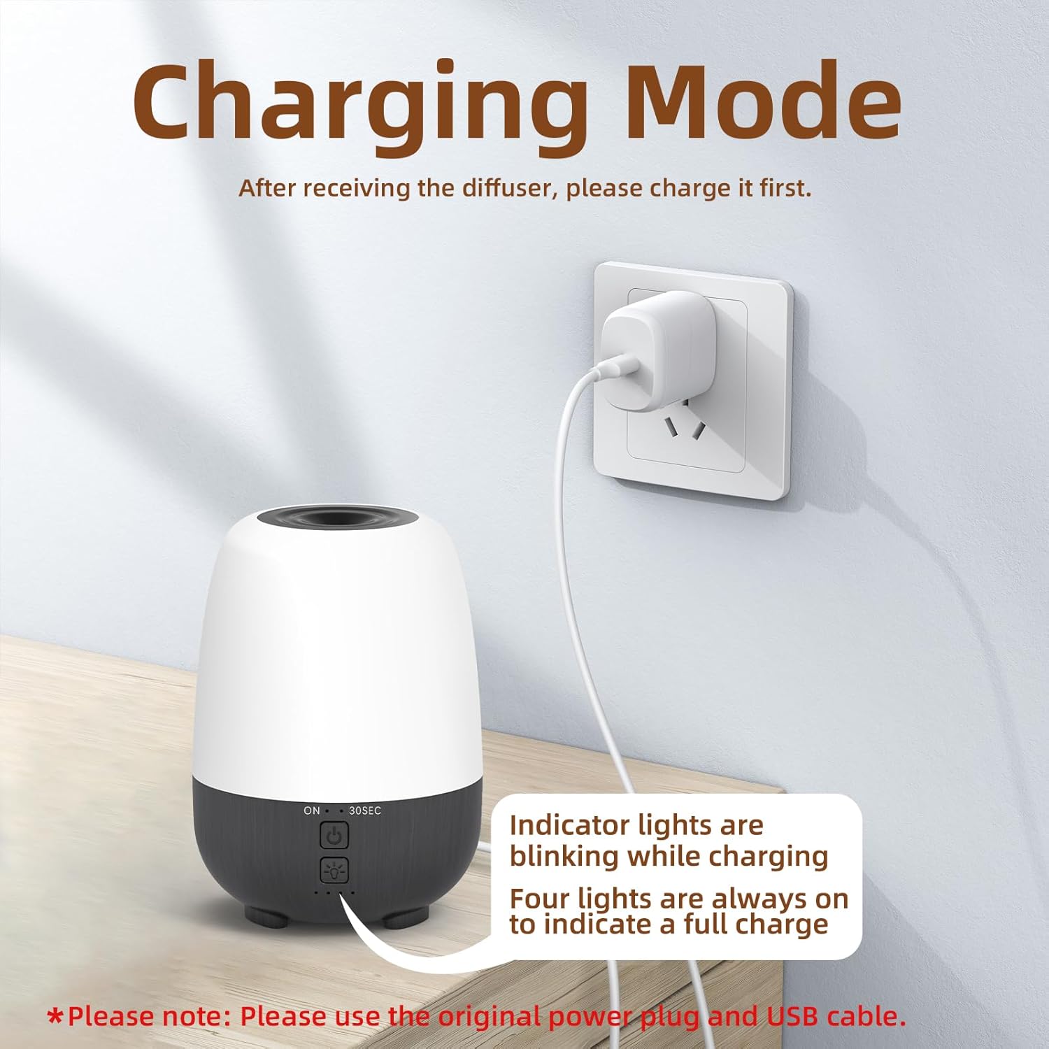 150ML Rechargeable Battery Operated Essential Oil Diffuser, Portable Cordless Aromatherapy
