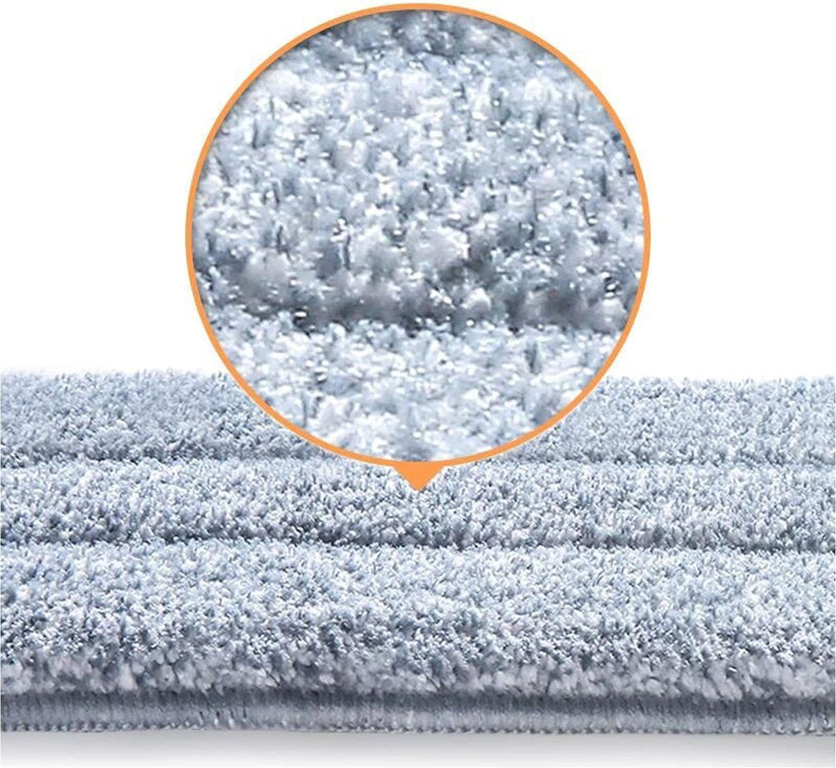 10 Pack 13 * 4.9" Generic Mop Pads Mop Head Refill Washable Wet/Dry Mops Flat Compatible with Most