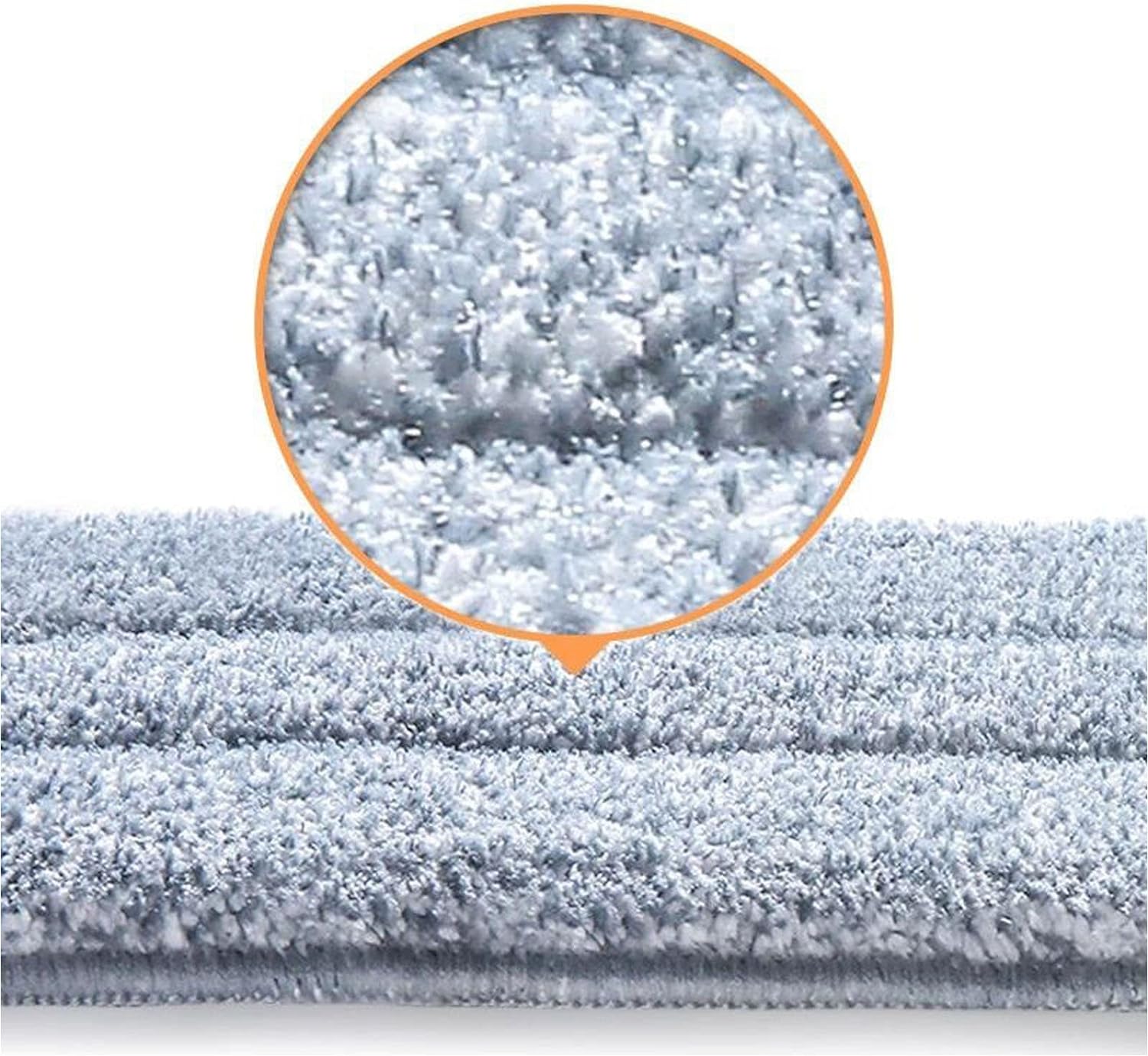 10 Pack 13 * 4.9" Generic Mop Pads Mop Head Refill Washable Wet/Dry Mops Flat Compatible with Most