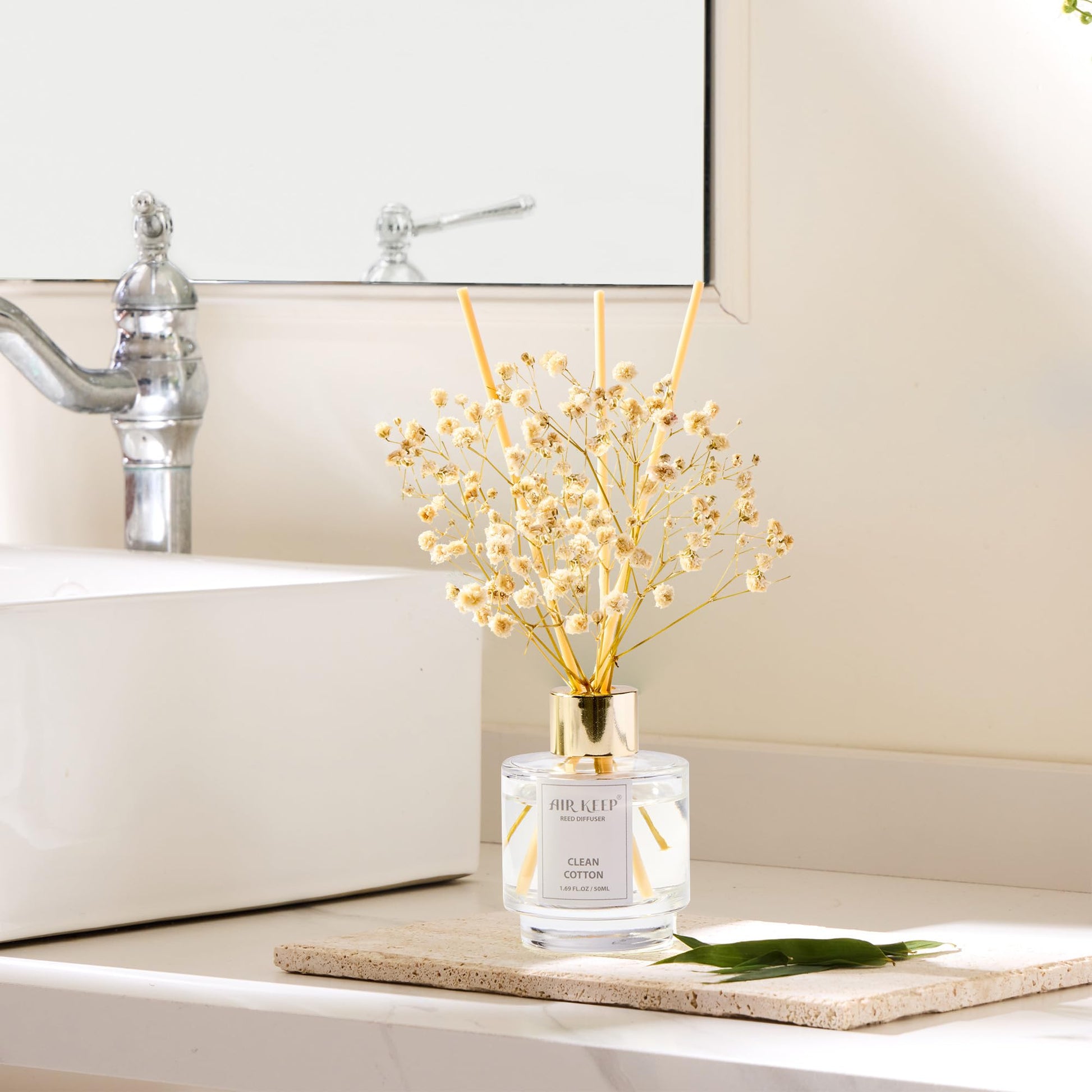 Airkeep Reed Diffuser Set of 3, 50ml, White – view 2