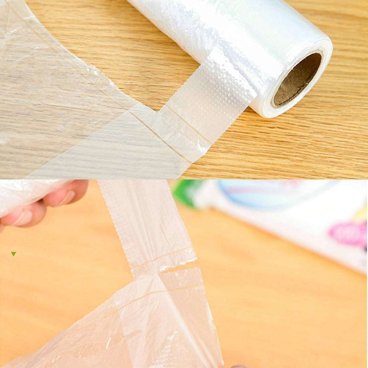 Mini Trash Bags 1.6 Liter/0.4 Gal- 200 Count Tiny Clear Trash Can Liners for Countertop, Desktop