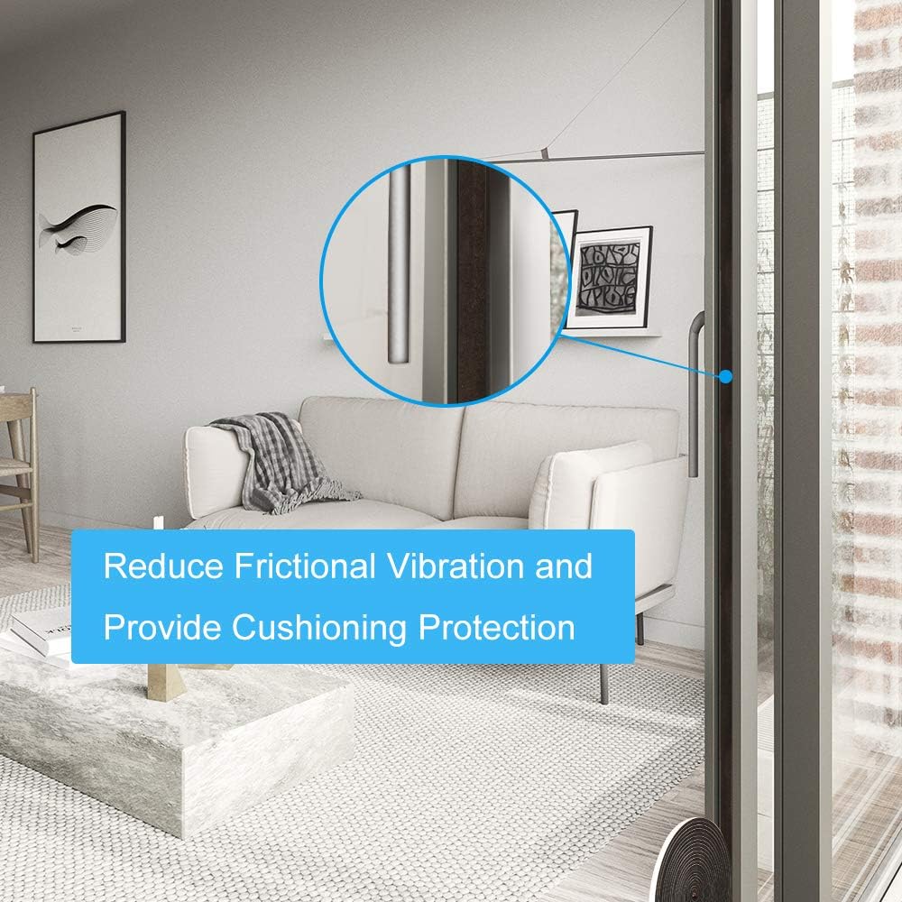 High Density Foam Tape,2 Inch Wide x 1/8 Inch Thick Door Insulation Tape,Adhesive Weather Stripping