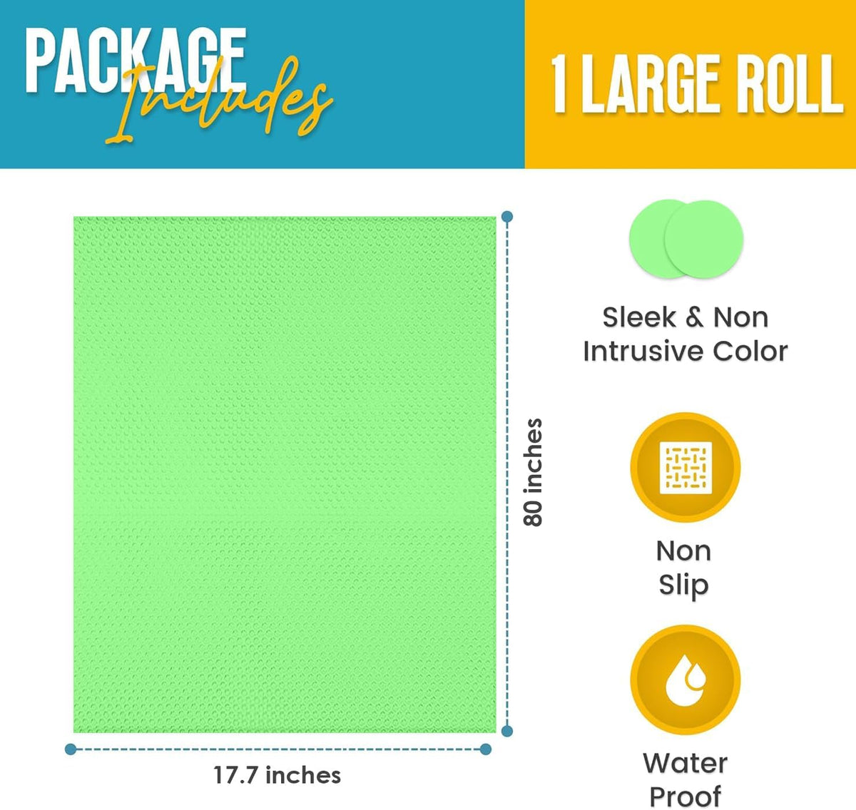 Refrigerator Liners for Shelves by Linda’s Essentials - Easy to Clean Fridge Liner with Spill