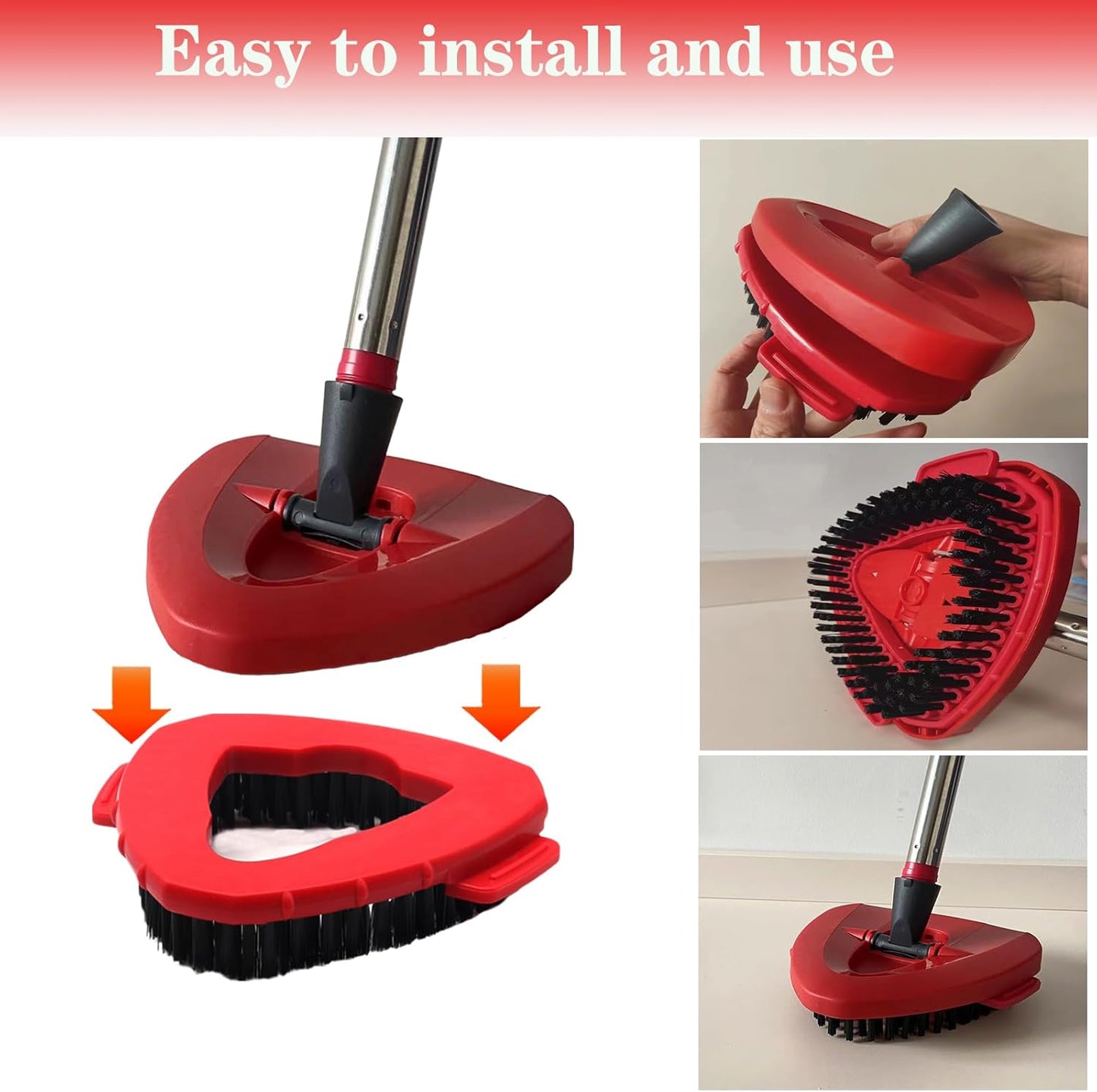 Spin Mop Replacement Handle and Mop Base Replacements for OCeda EasyWring 1-Tank Spin Mop