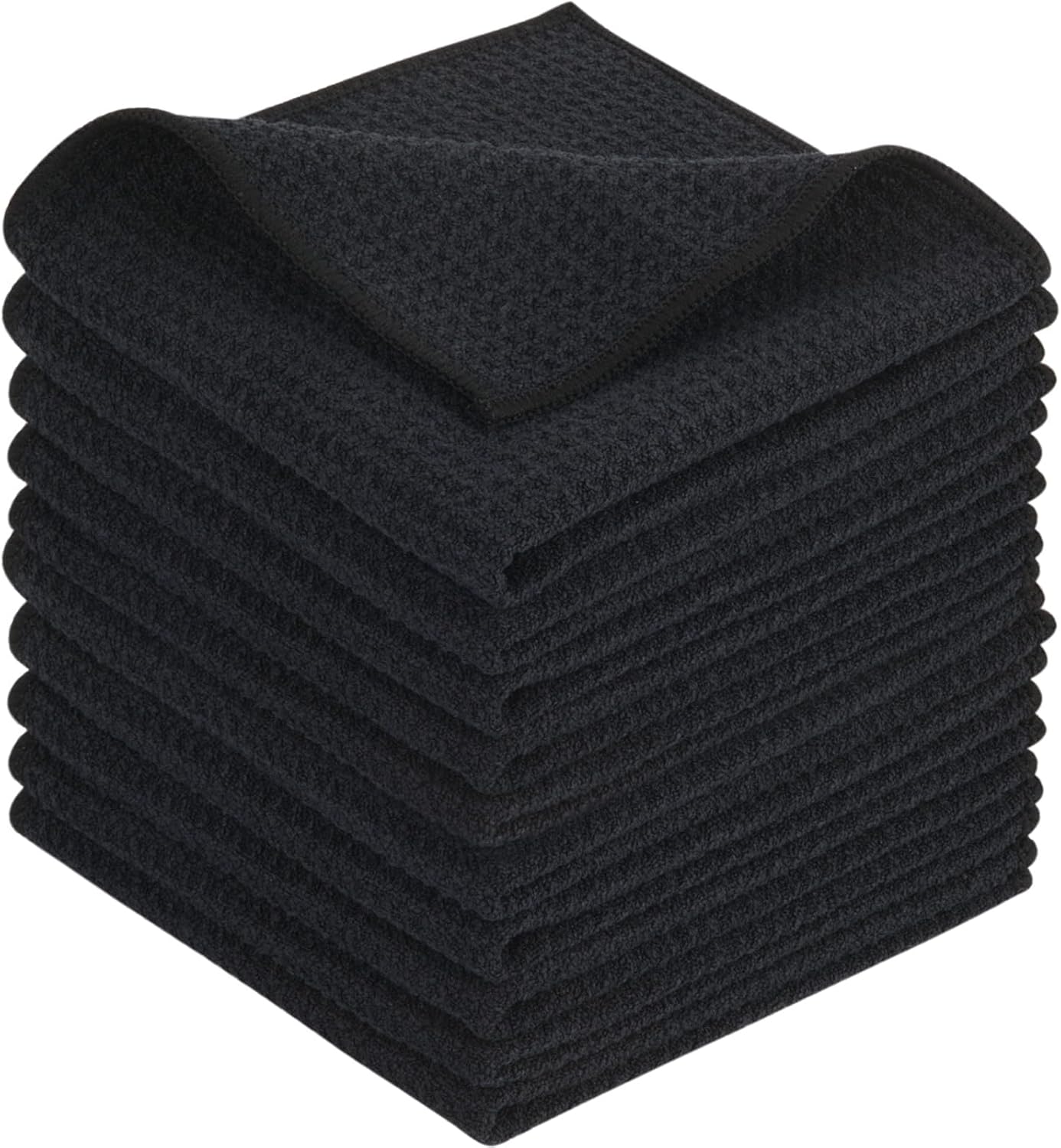 KinHwa Microfiber Dish Cloths Thick Waffle Weave Kitchen Dish Rags Ultra Absorbent Odor Free