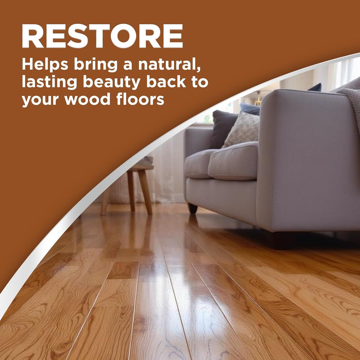 Weiman Hardwood Floor Cleaner and Polish - Cleans Vinyl Tile, Solid, Laminate, Natural Shine, No