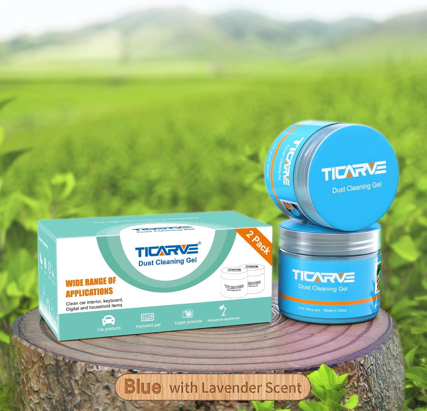 TICARVE 2Pack Cleaning Gel Car Putty Car Detail Putty Auto Detail Gel Detail for Car Interior