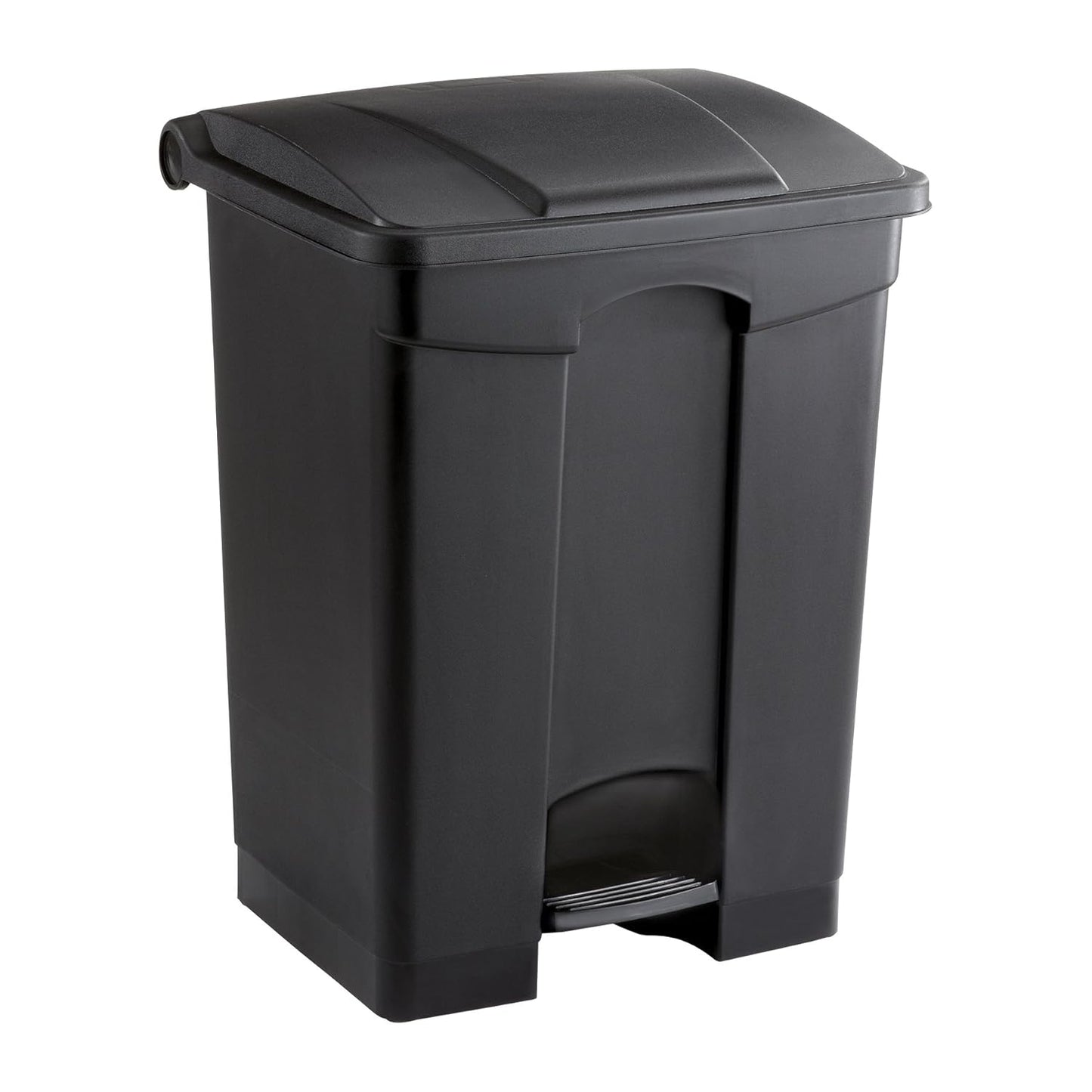 Safco Step On Plastic Trash Can with Foot Pedal, 17 Gallon Garbage Can for Kitchen, Indoor or