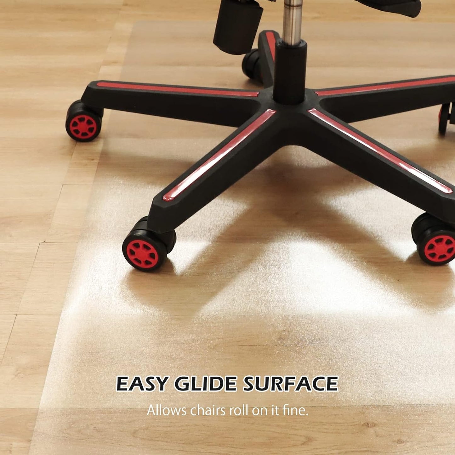 SALLOUS Chair Mat for Hard Floors, 60" x 75" Office Chair Mat for Hard Surface, Vinyl Floor Mat for