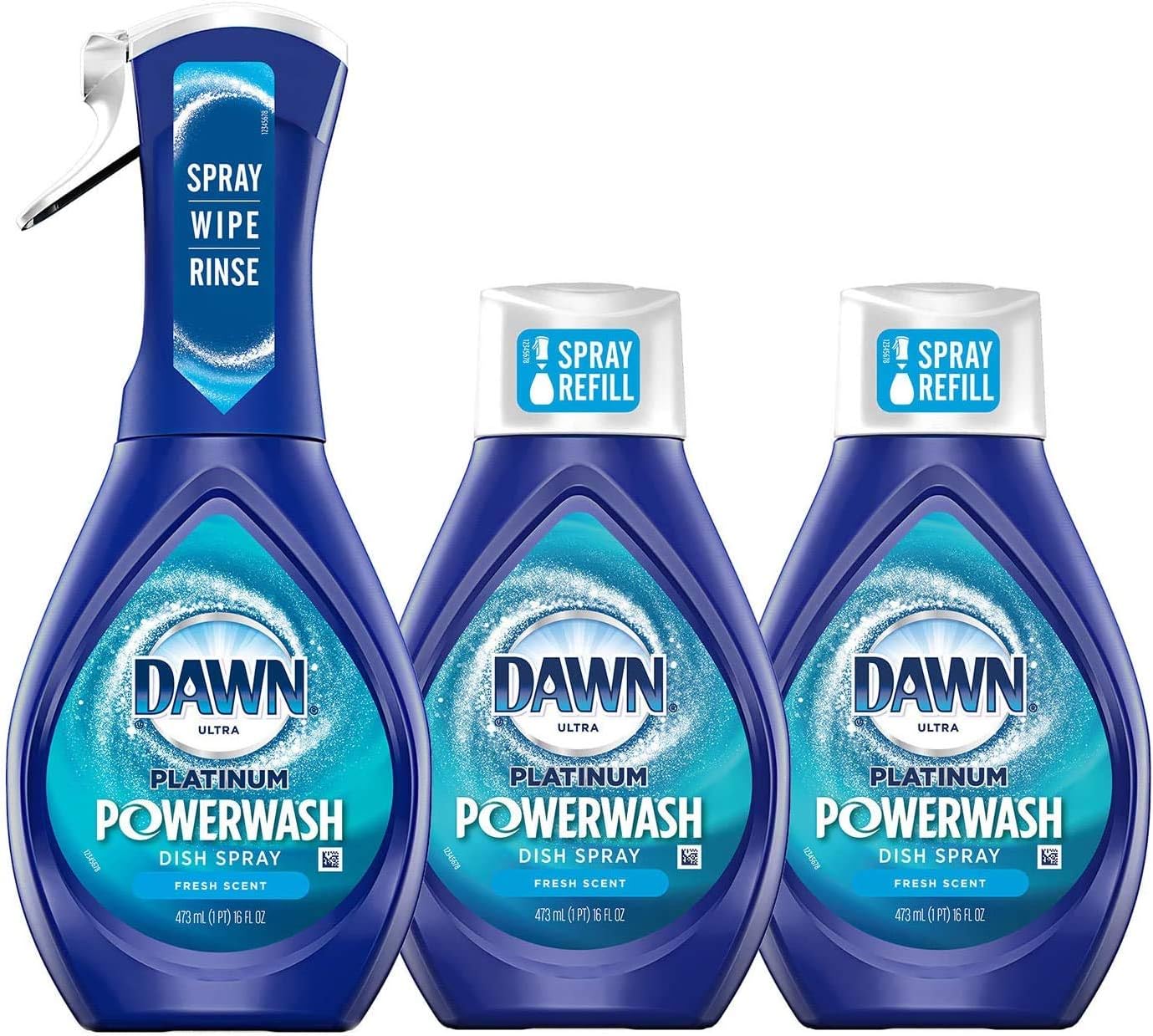 Dawn Powerwash Starter Kits, Dish Spray, Dish Detergent, Fresh Scent Bundle, Spray Bottle, 2
